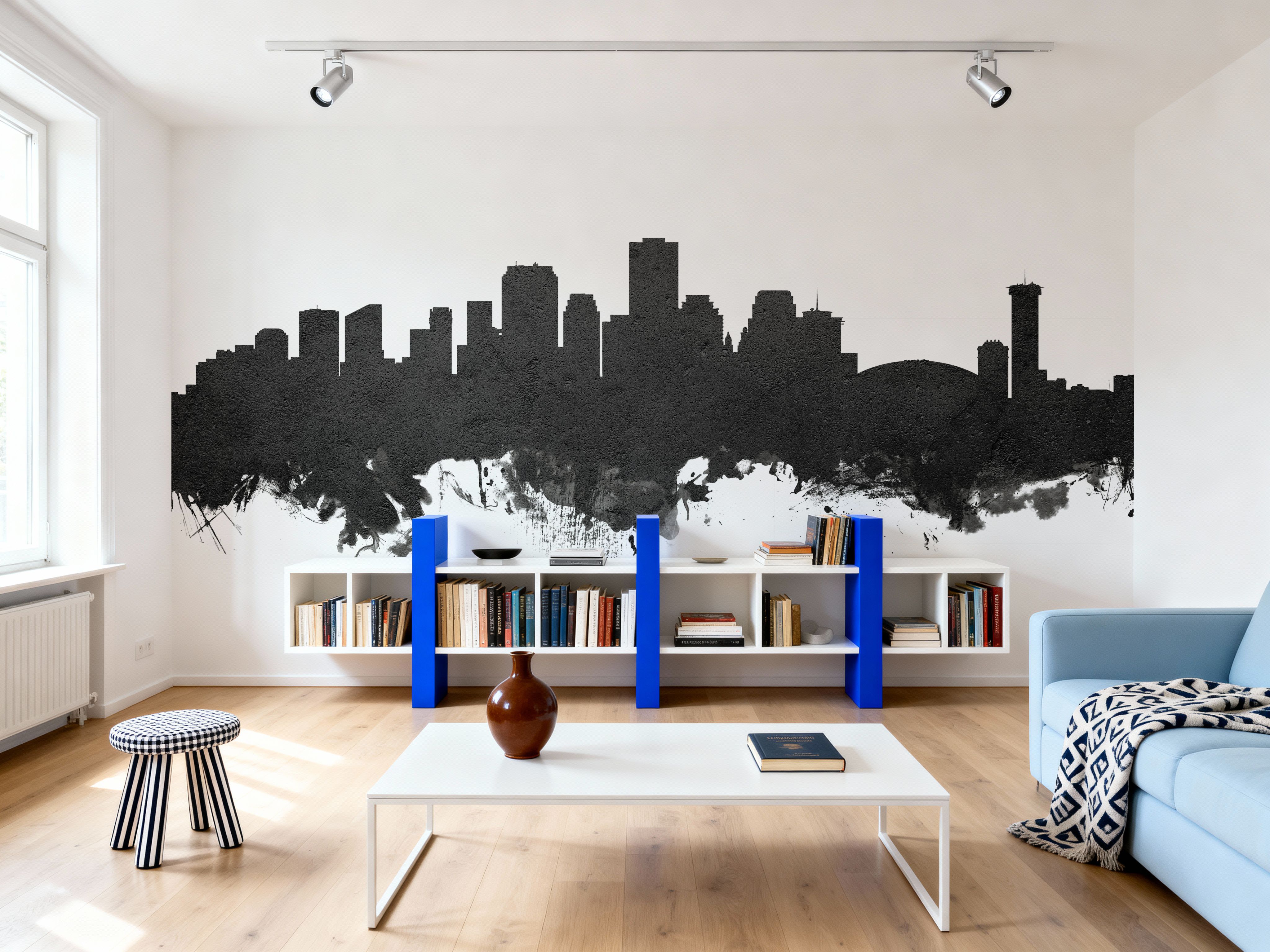 New Orleans Louisiana Skyline Black & White