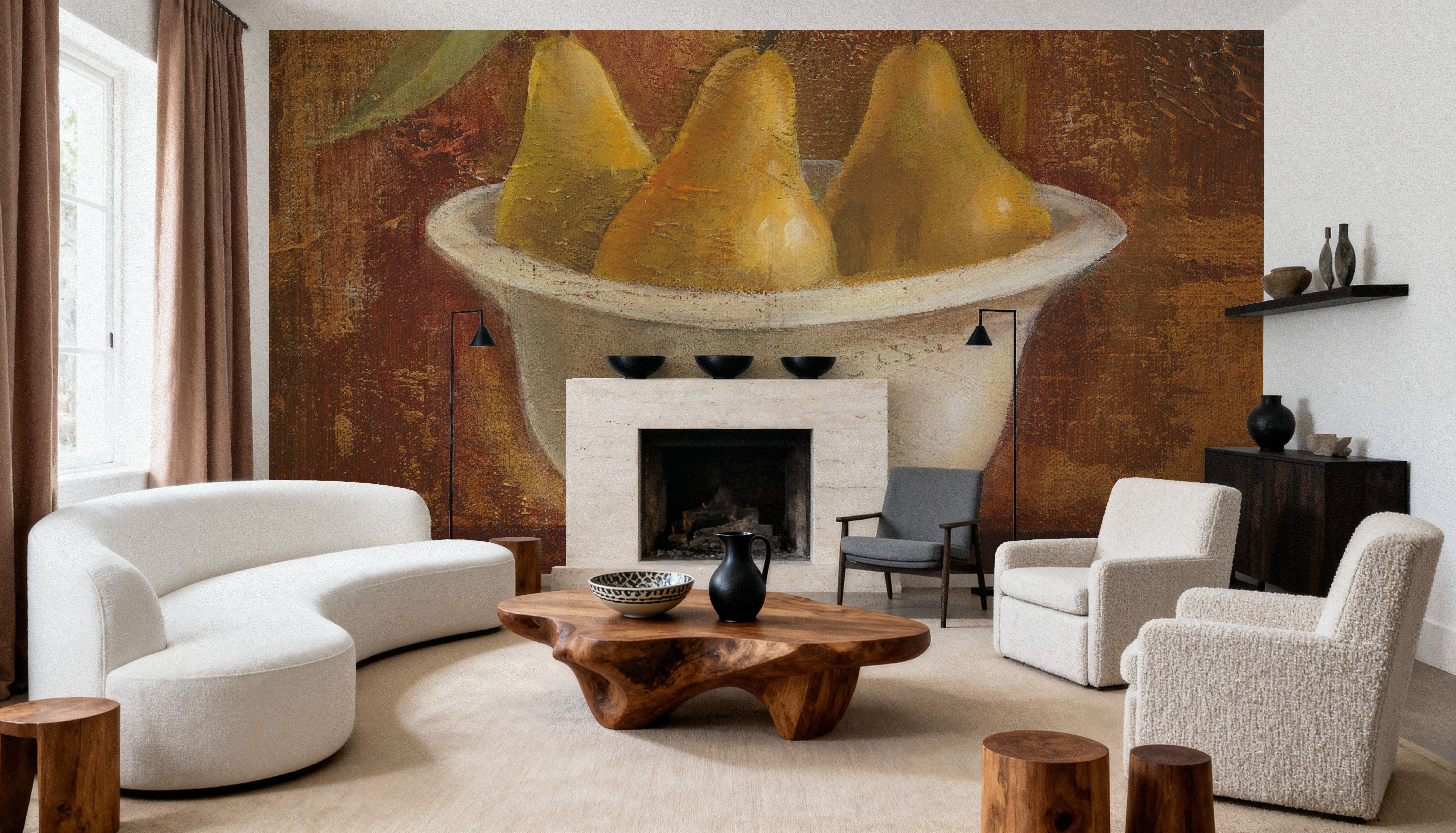 Pears in Old Bowl