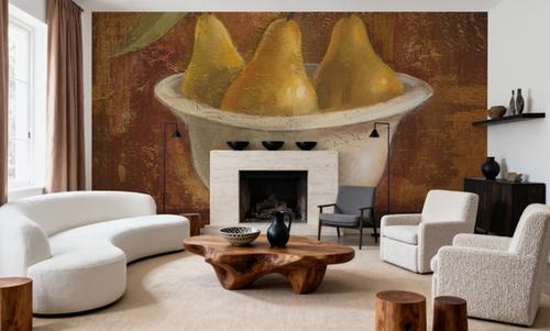 Pears in Old Bowl