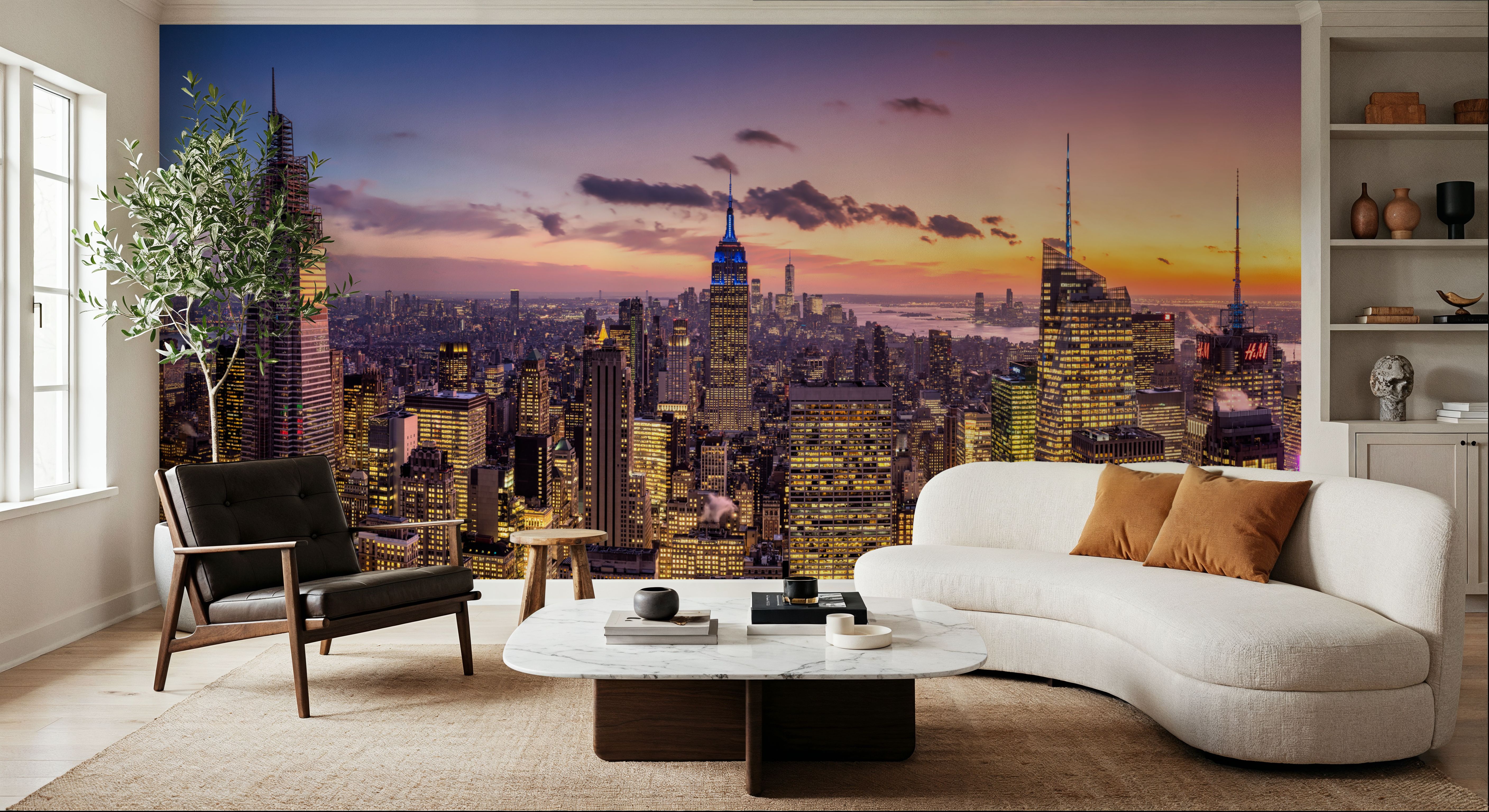 Manhattan Skyline Sunset