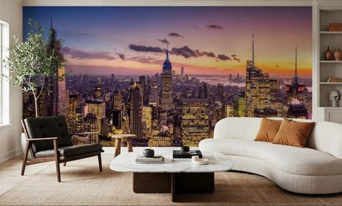 Manhattan Skyline Sunset