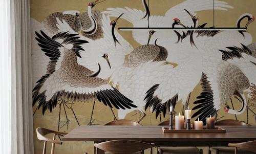 Japanese Flock of Cranes, Butter