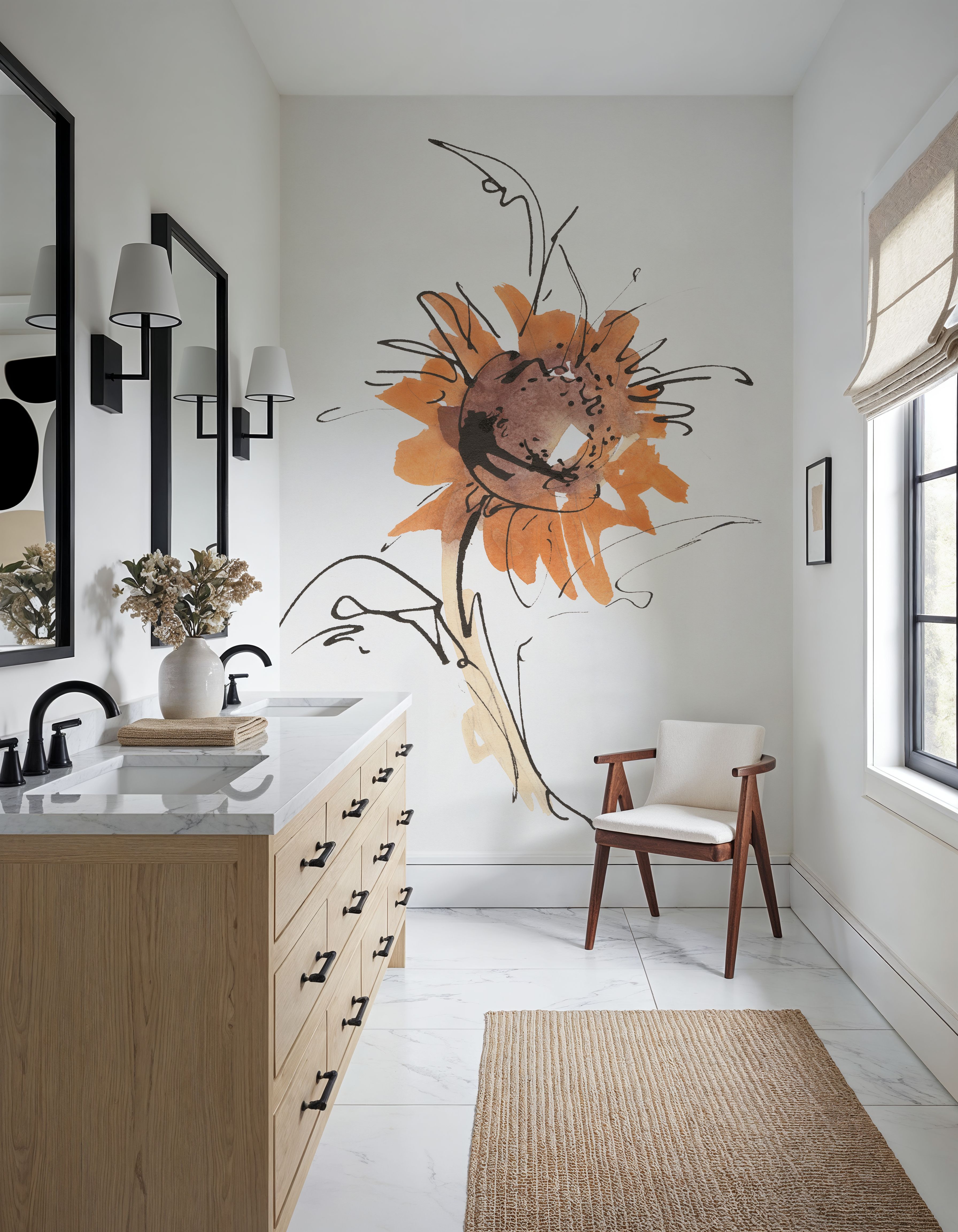 Apricot Sunflower IV