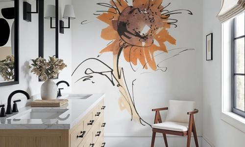 Apricot Sunflower IV
