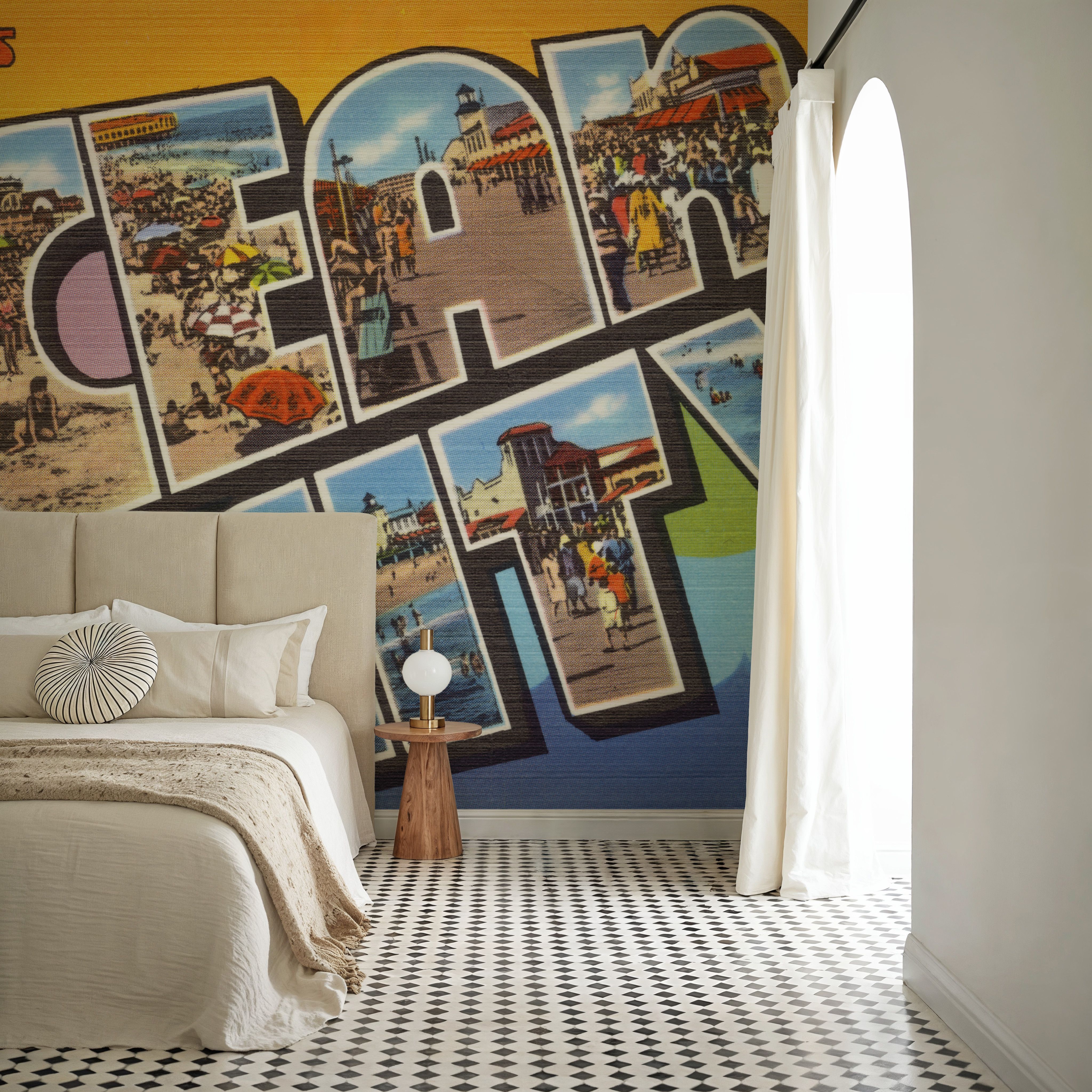 Greetings from Ocean City - Screenprint Postcard