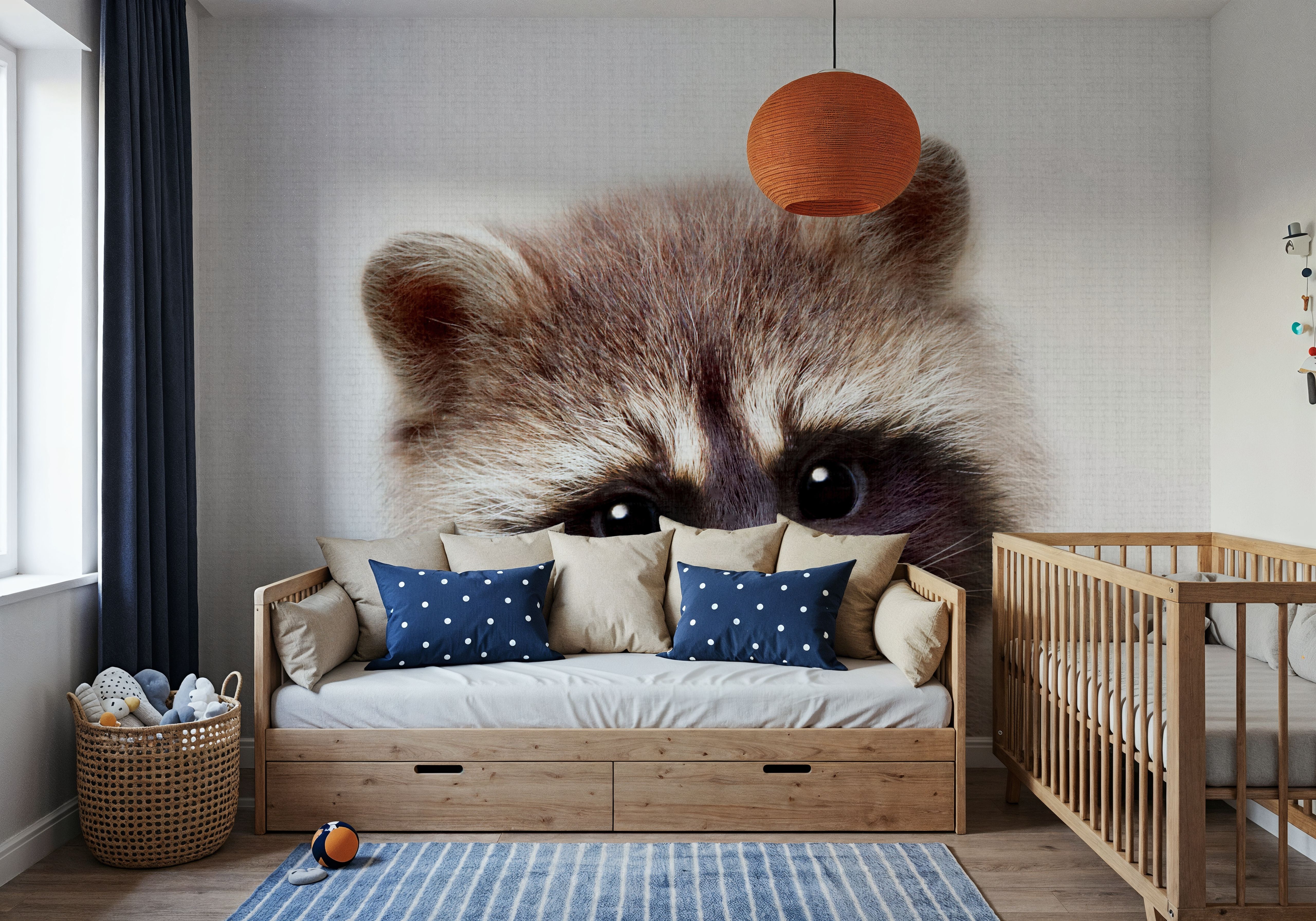 Peekaboo Raccoon