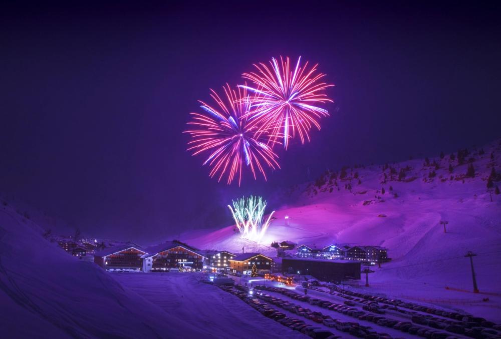 Fireworks in the Alps