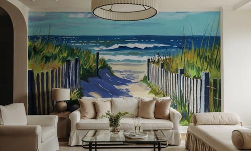 Grassy Path To The Beach I
