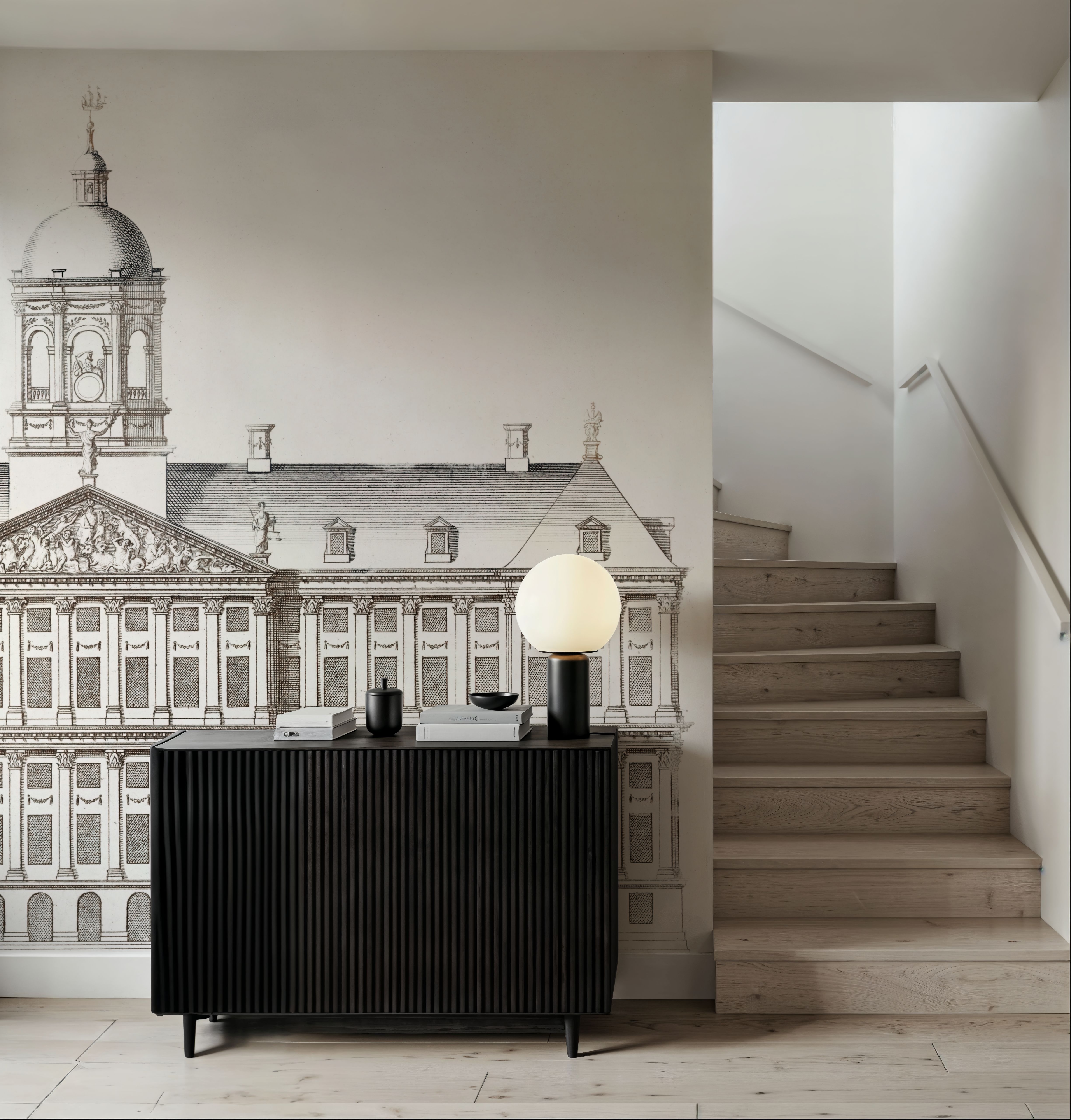 The City Hall In Amsterdam, Front