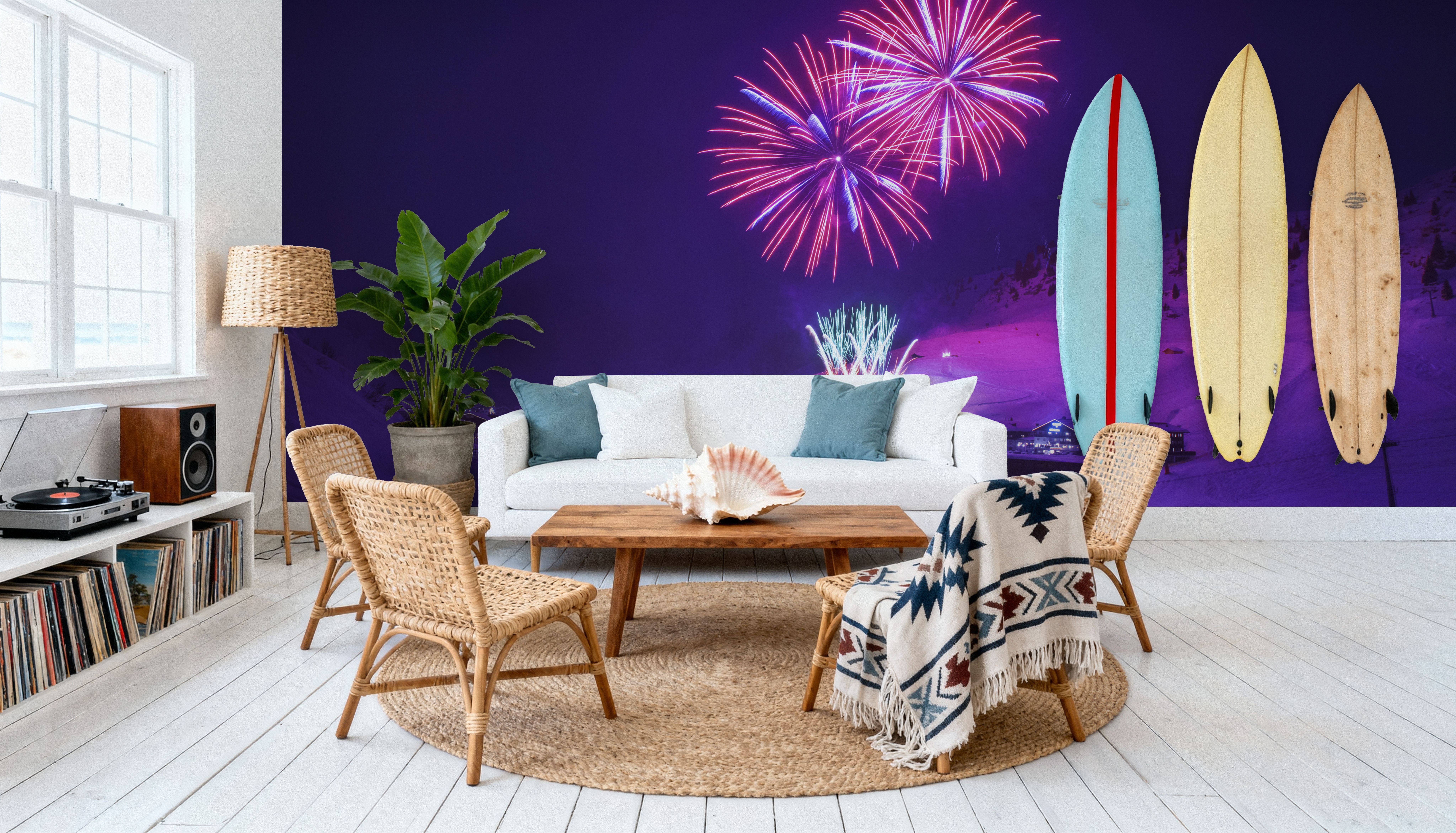 Fireworks in the Alps