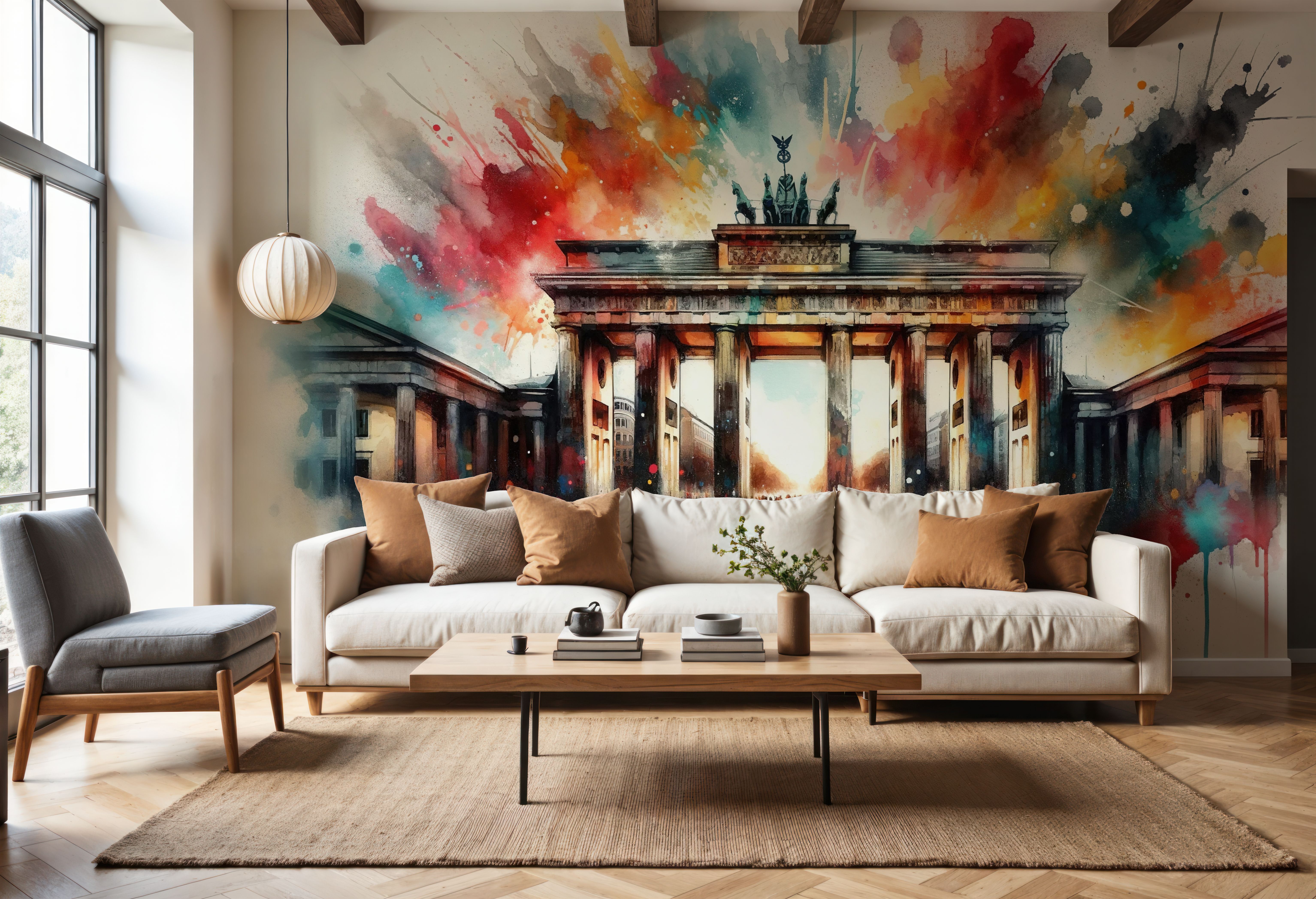 Watercolor Brandenburg Gate In Berlin