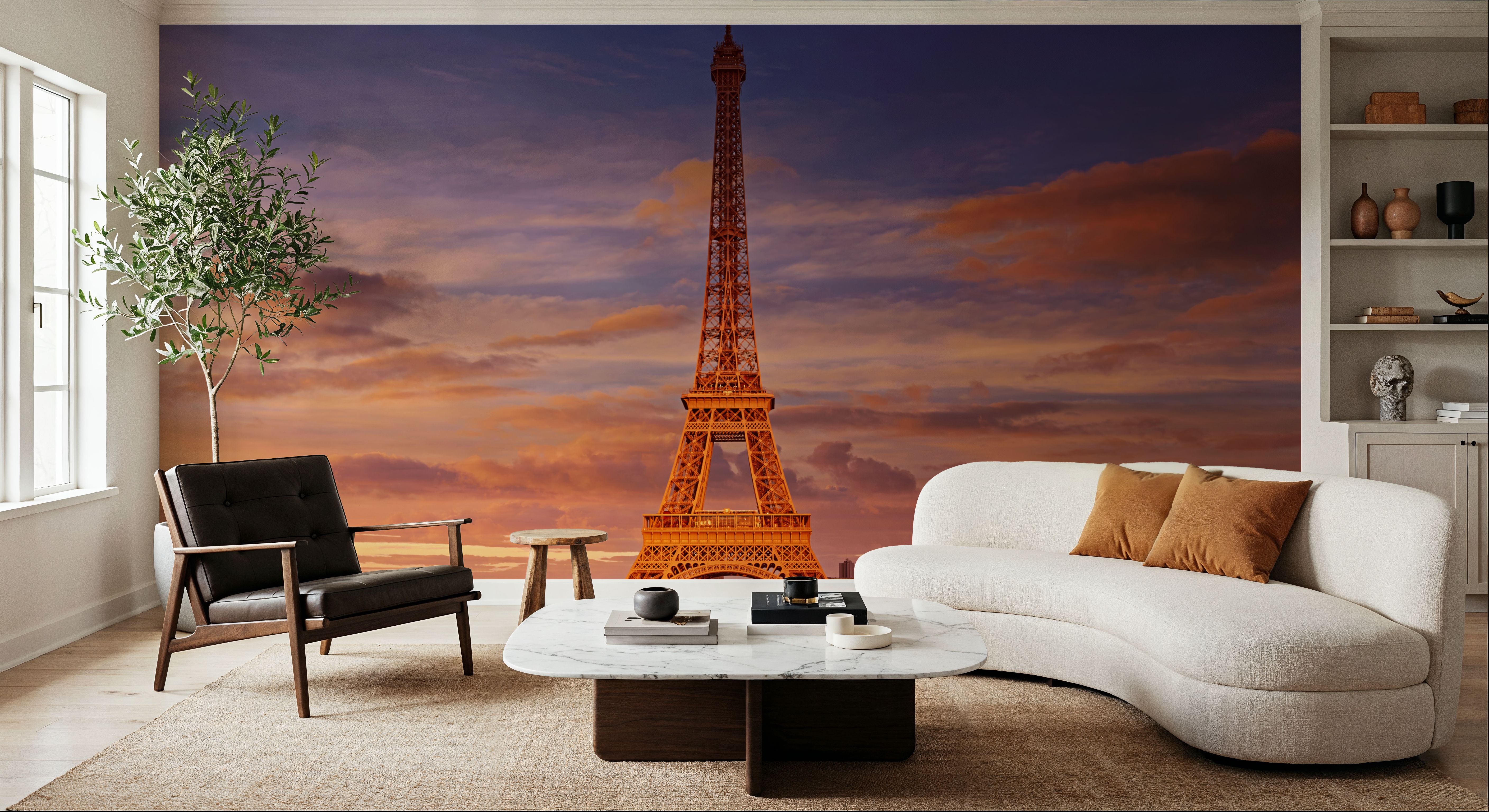 Eiffel Tower at Sunset, Wallpaper