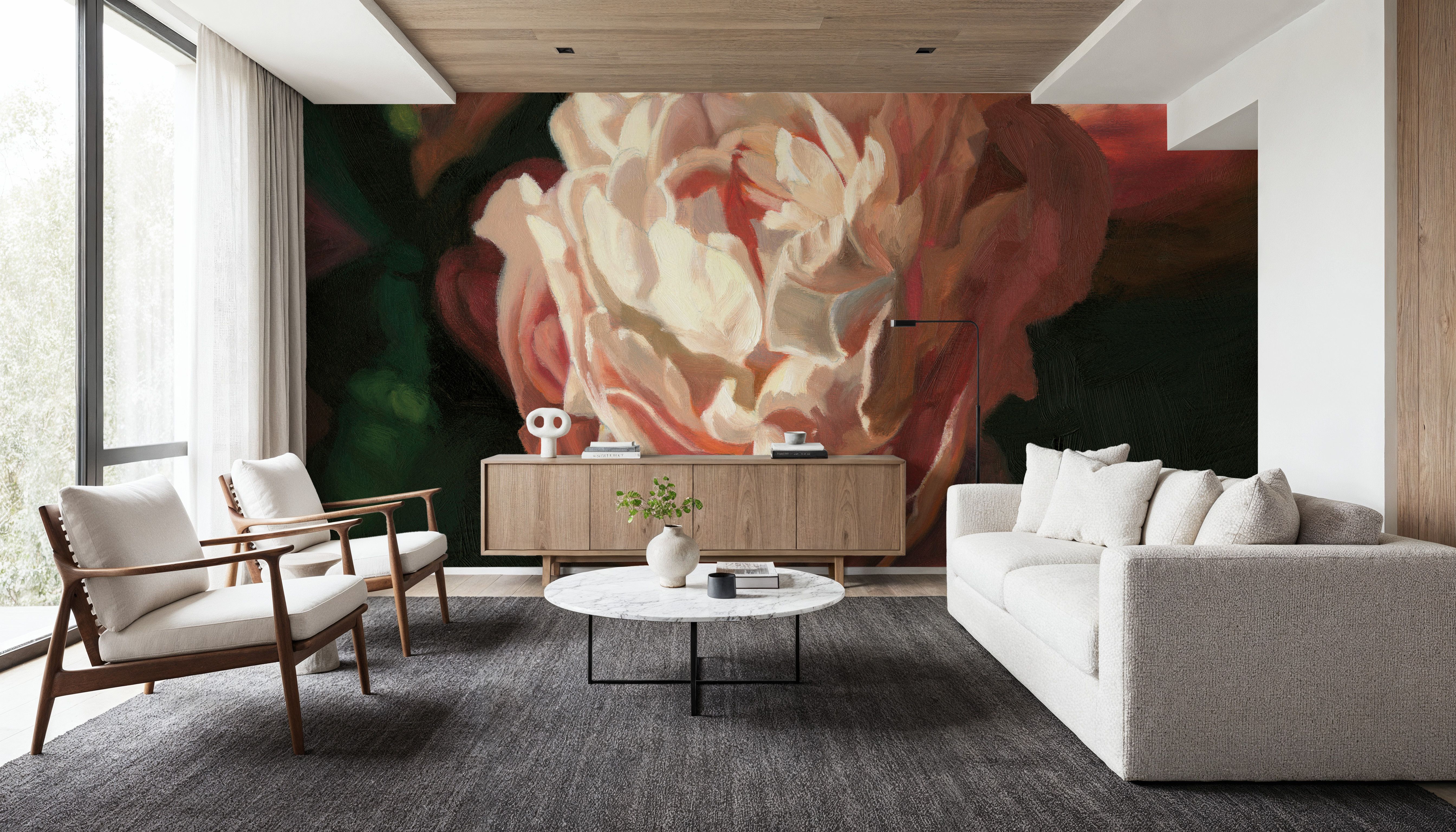 Pink Peony Bloom, Papel de parede