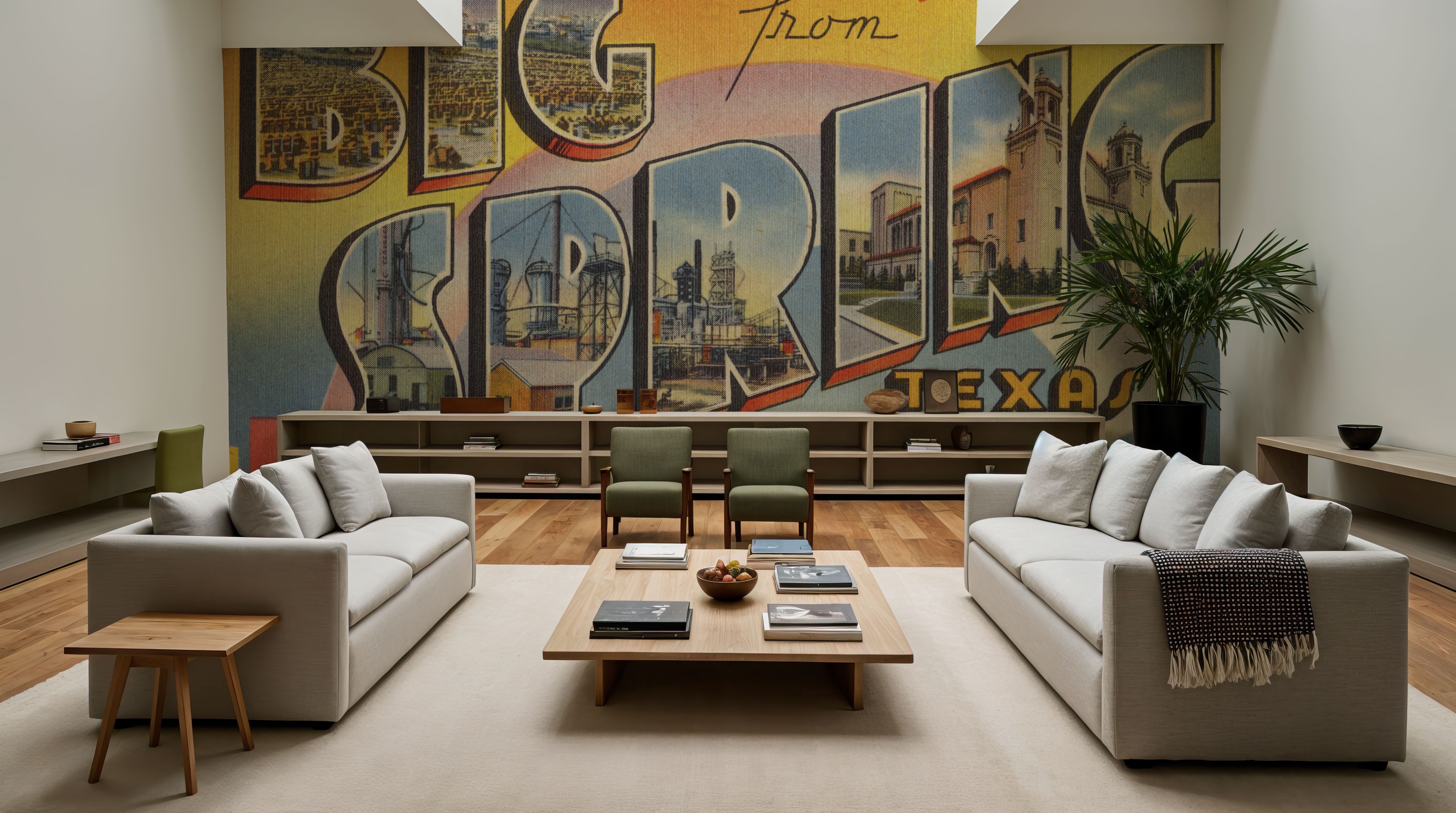 Greetings from Big Spring - Screenprint Postcard