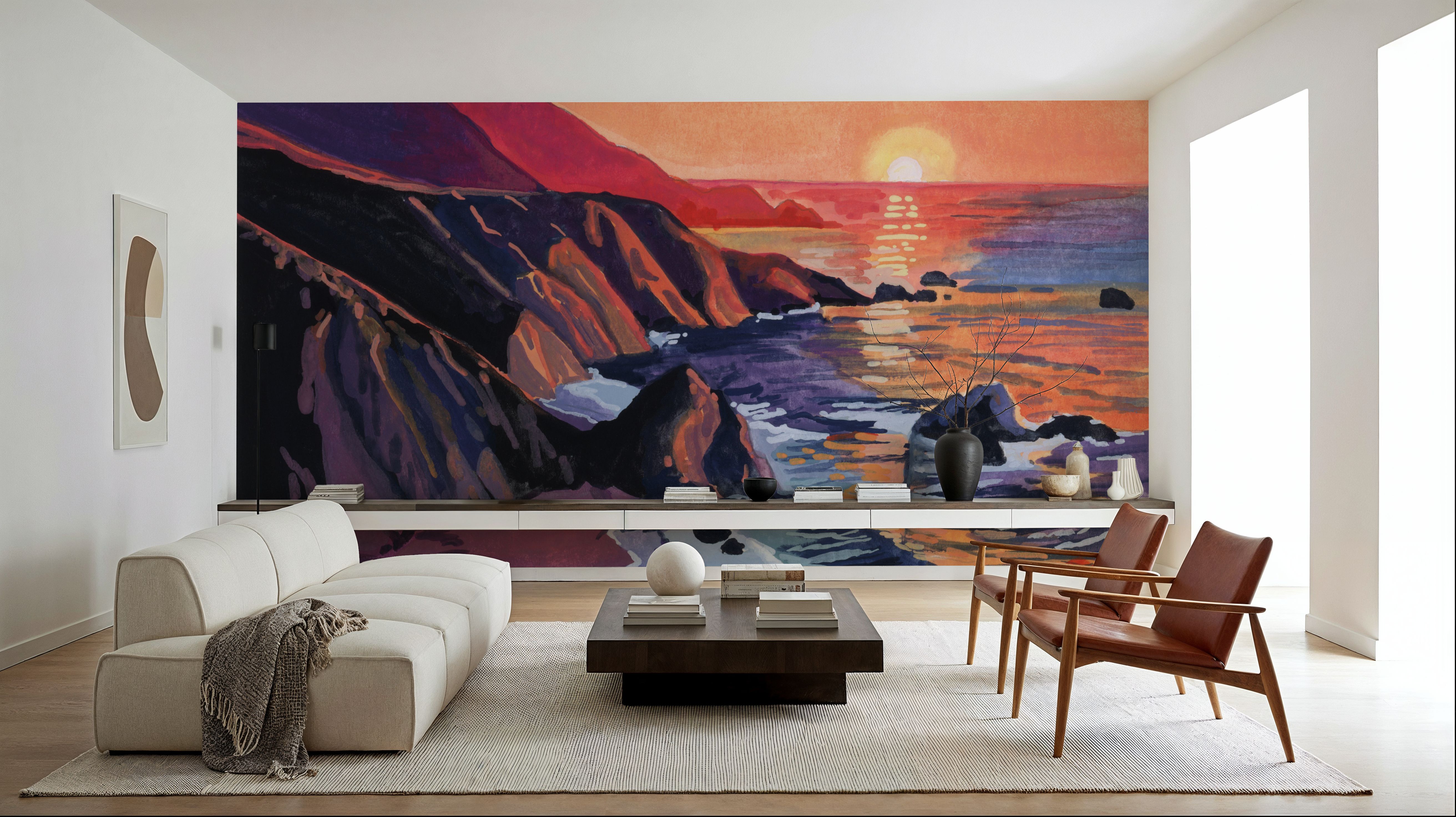 Sunset on The Sandy Dune, Carte da parati