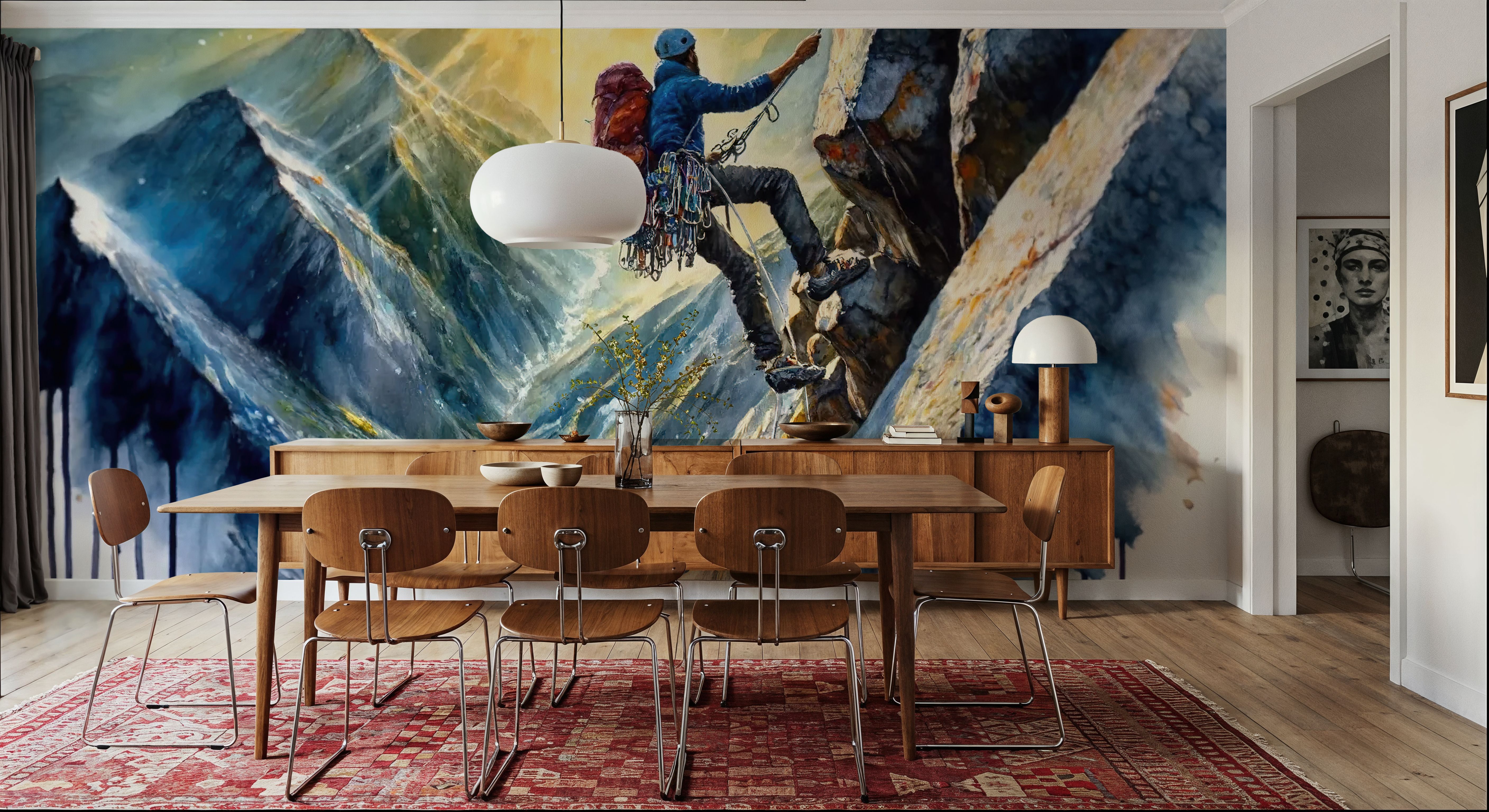 The Climber's Dance with Nature, Carte da parati