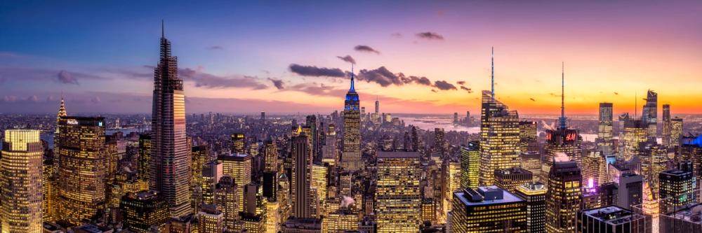 Manhattan Skyline Sunset