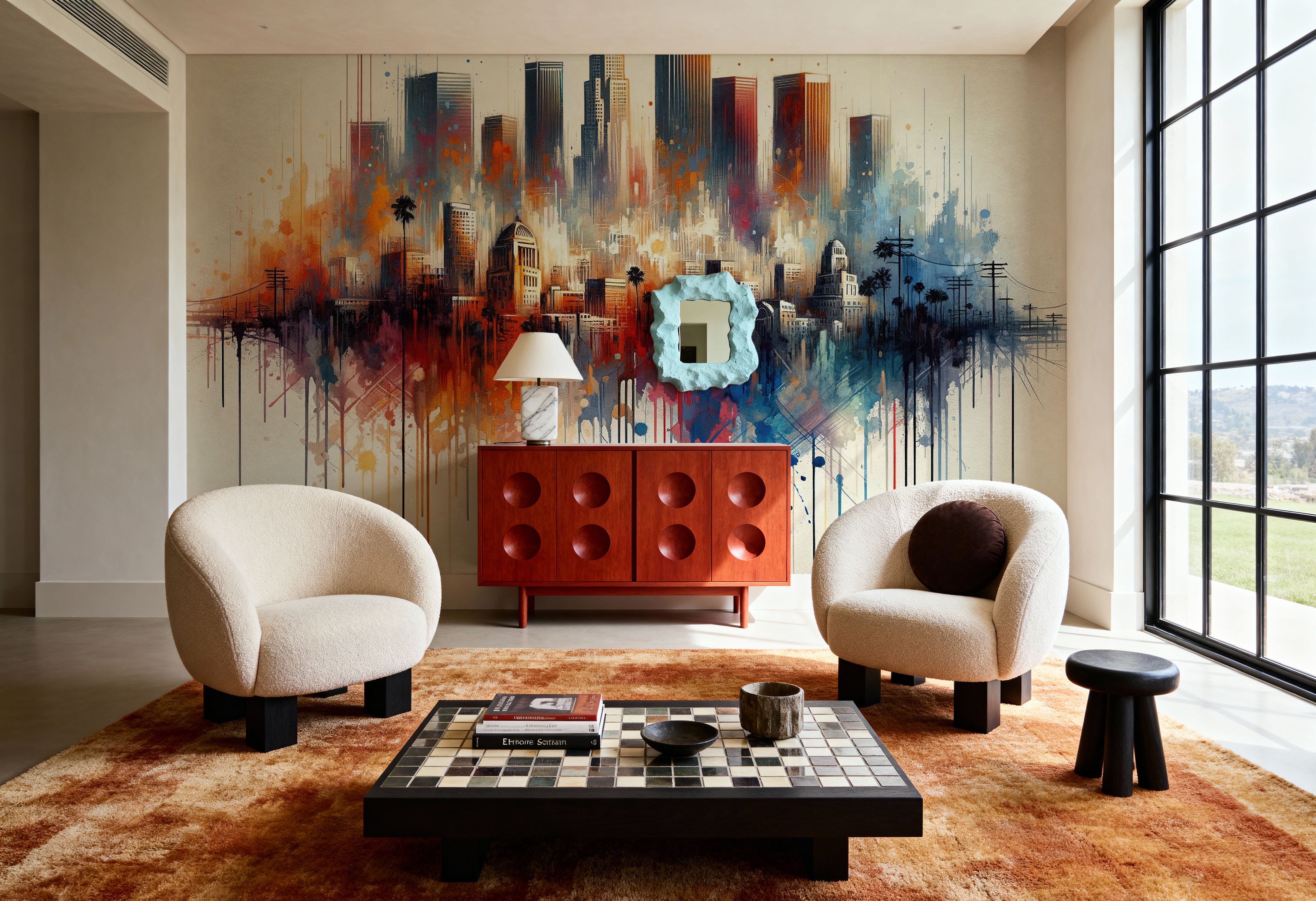 Watercolor Skyline II