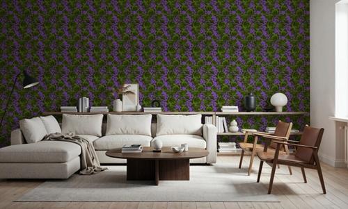 Pop Peonies, Green & Purple