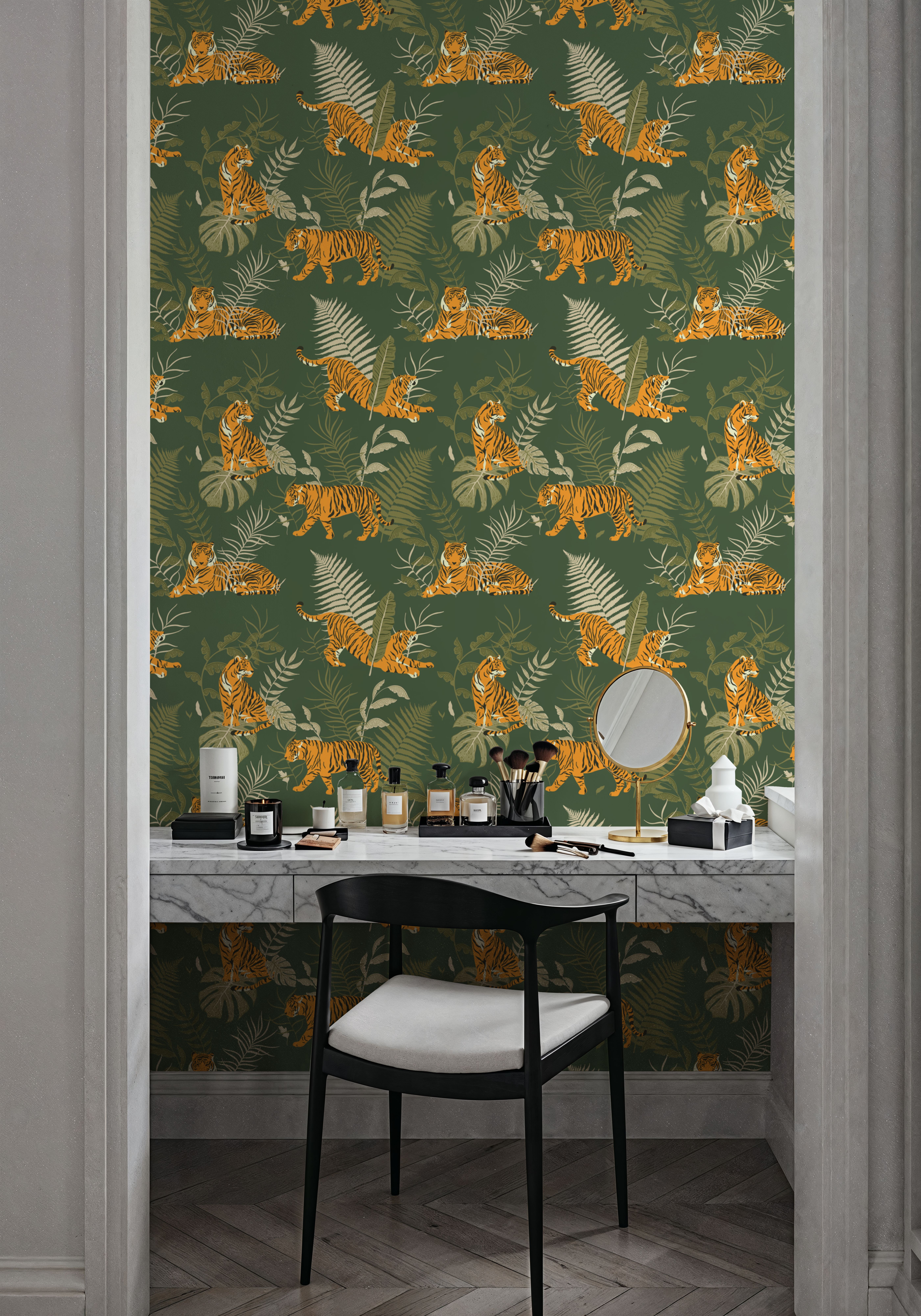 Tiger Scene, Papier peint