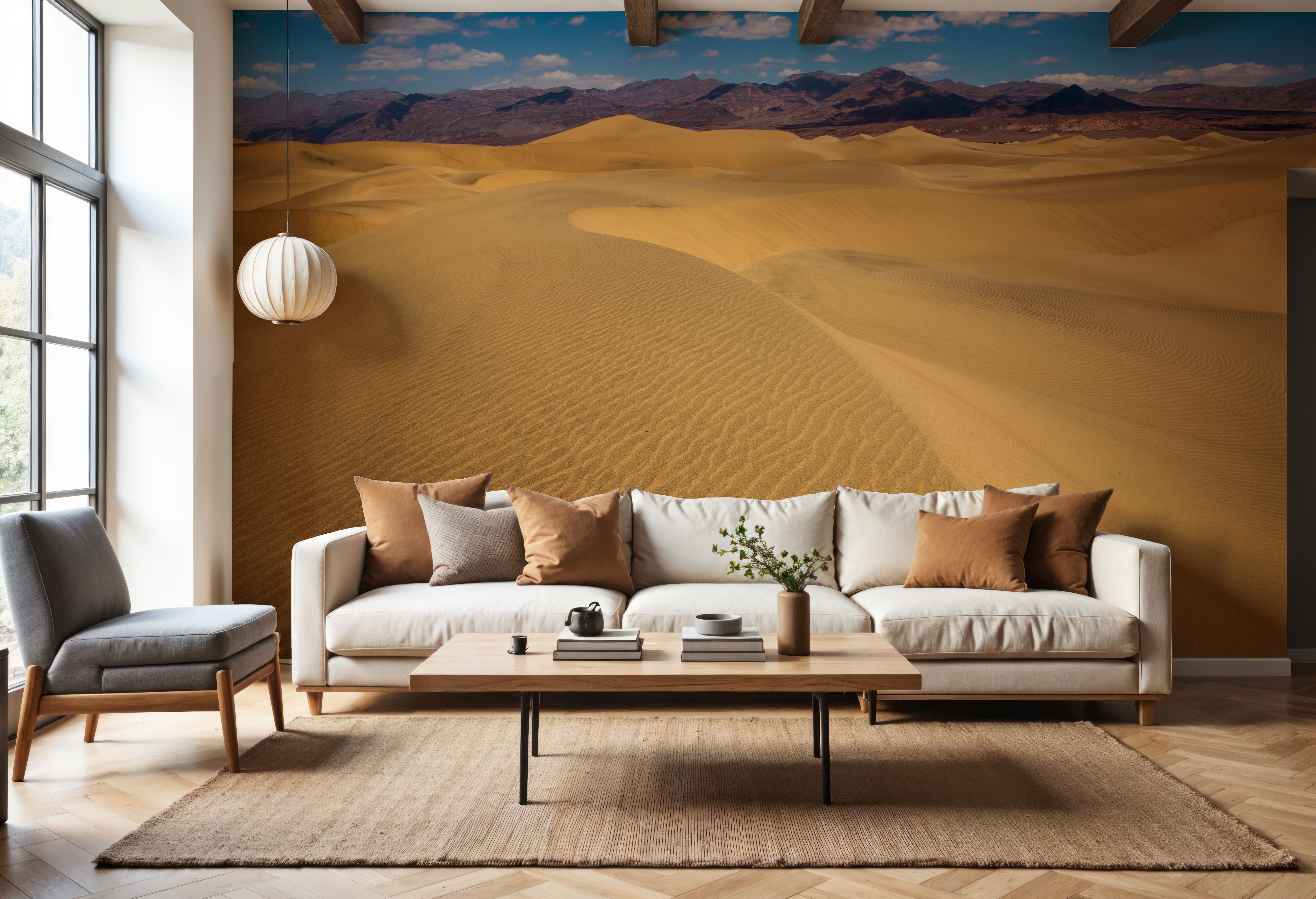 Mesquite Dunes Desert in Death Valley, Behang