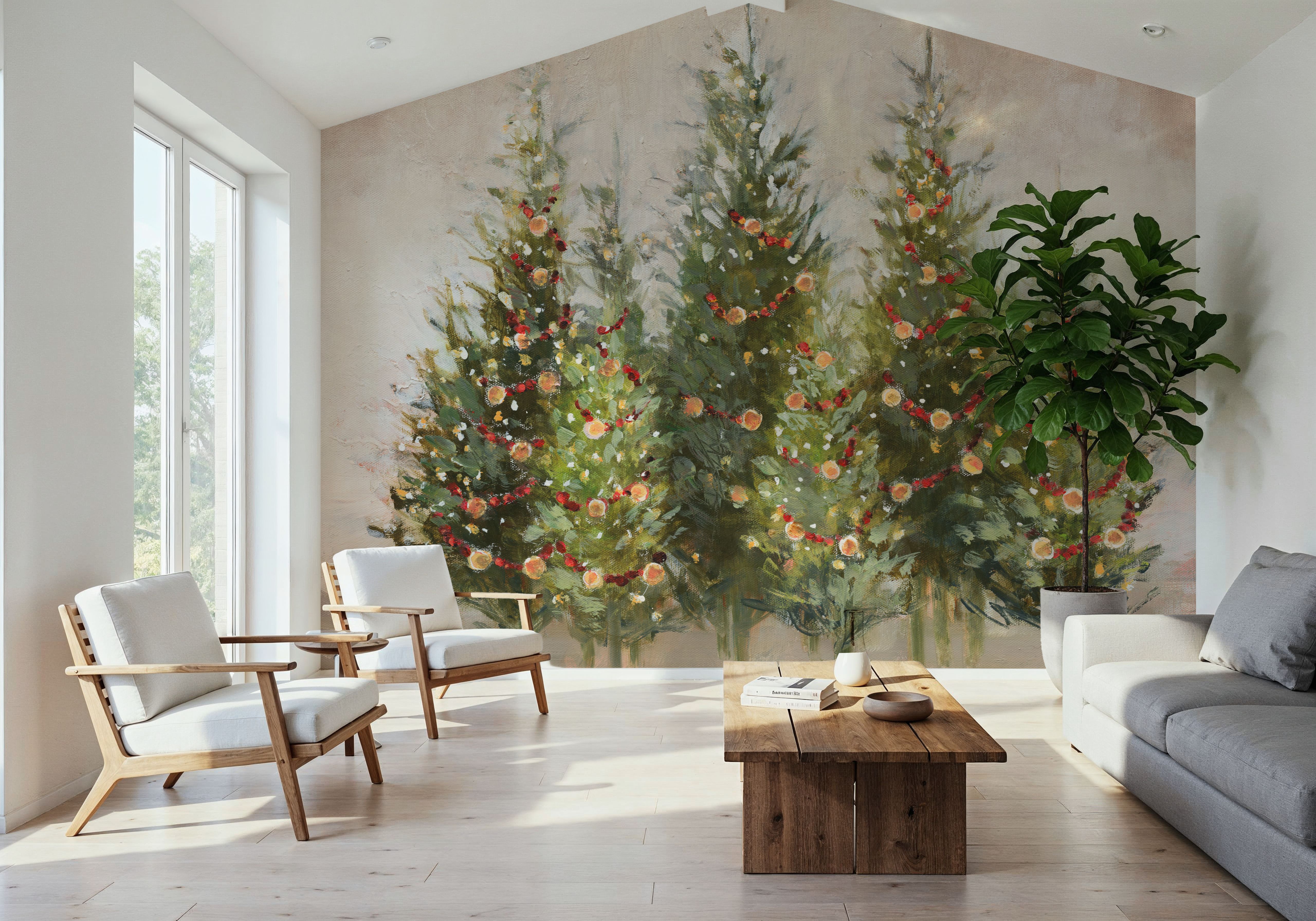 Evergreen Grove, Wallpaper