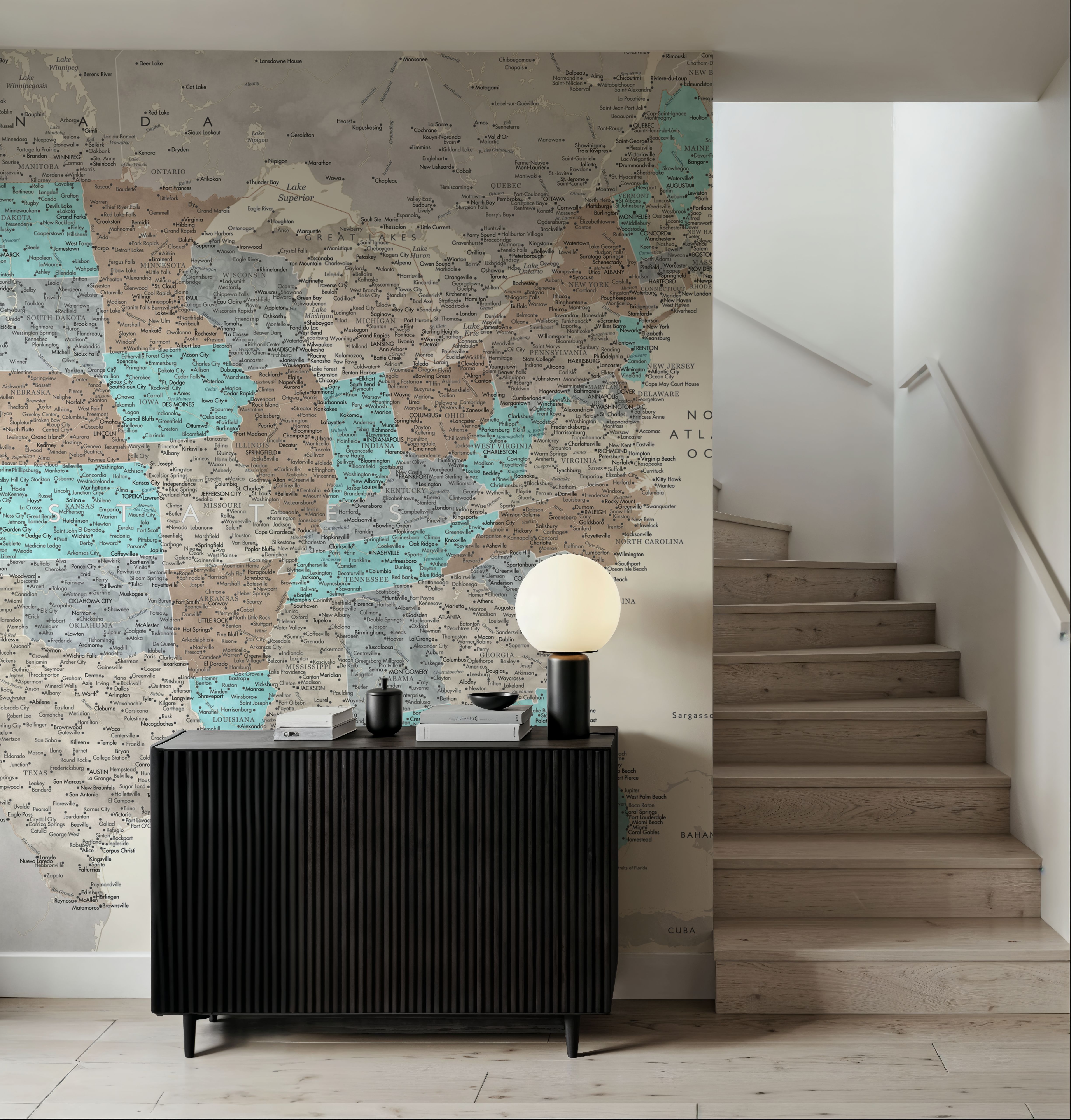 US Map Detailed - Romy