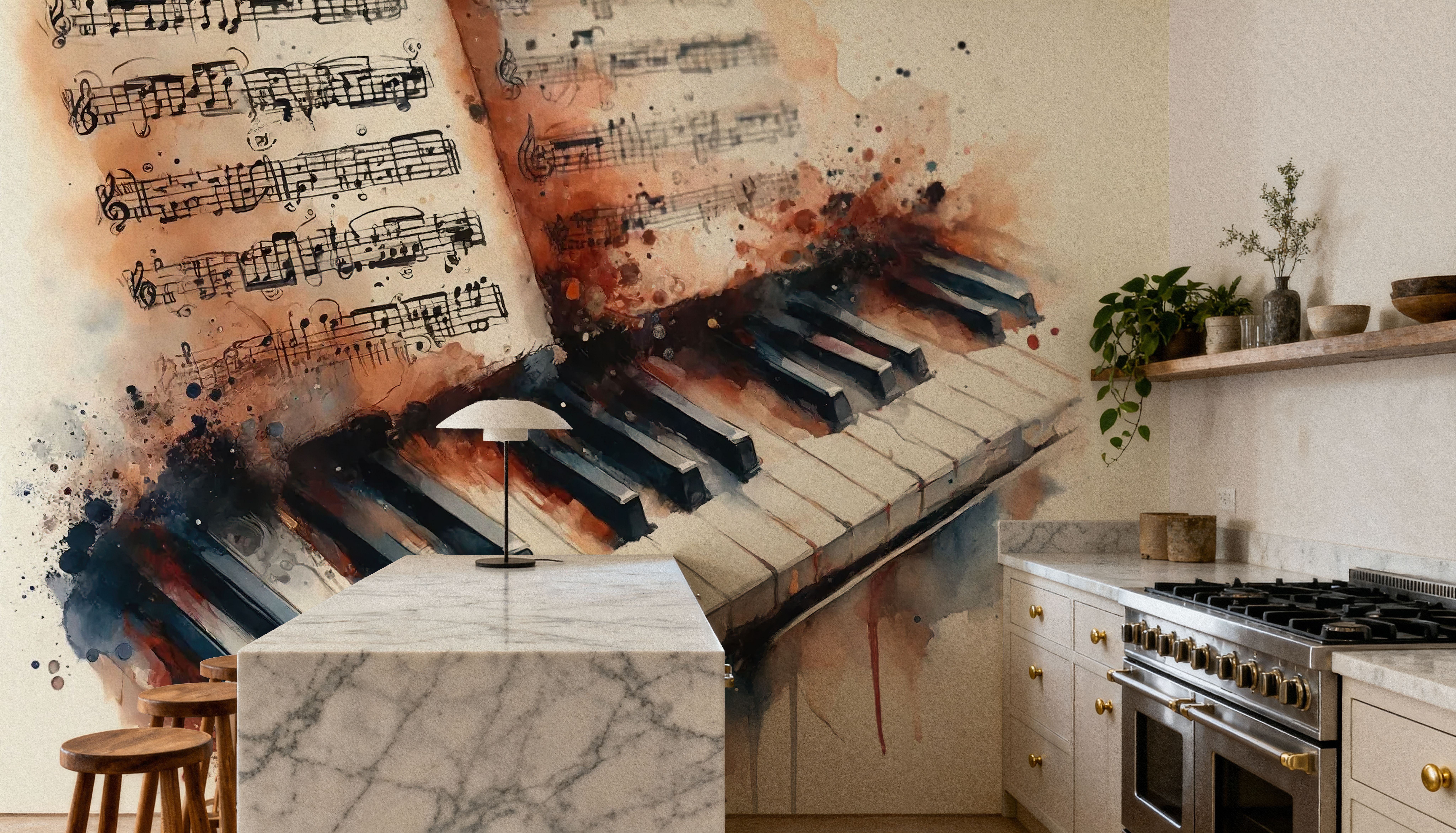Melodic Harmony Captured in Artistic Strokes