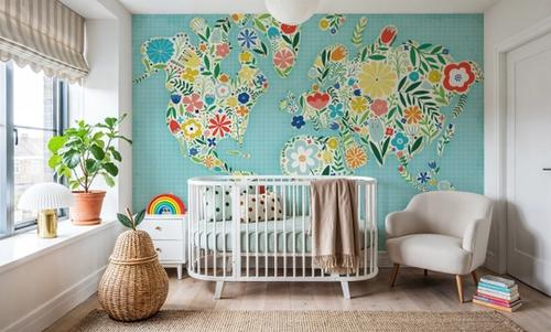 Floral World Blue