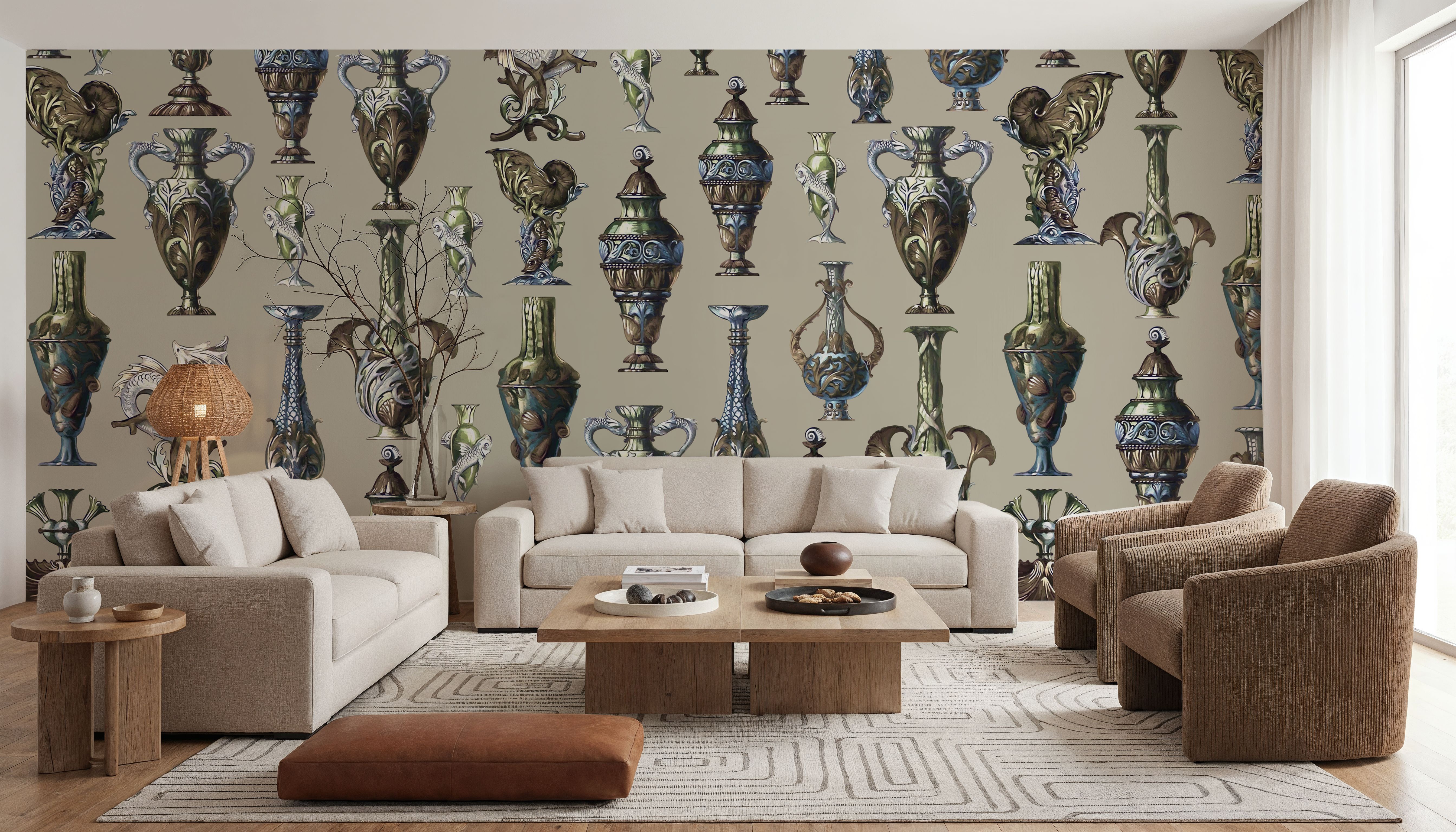 Art Deco Wall Beige