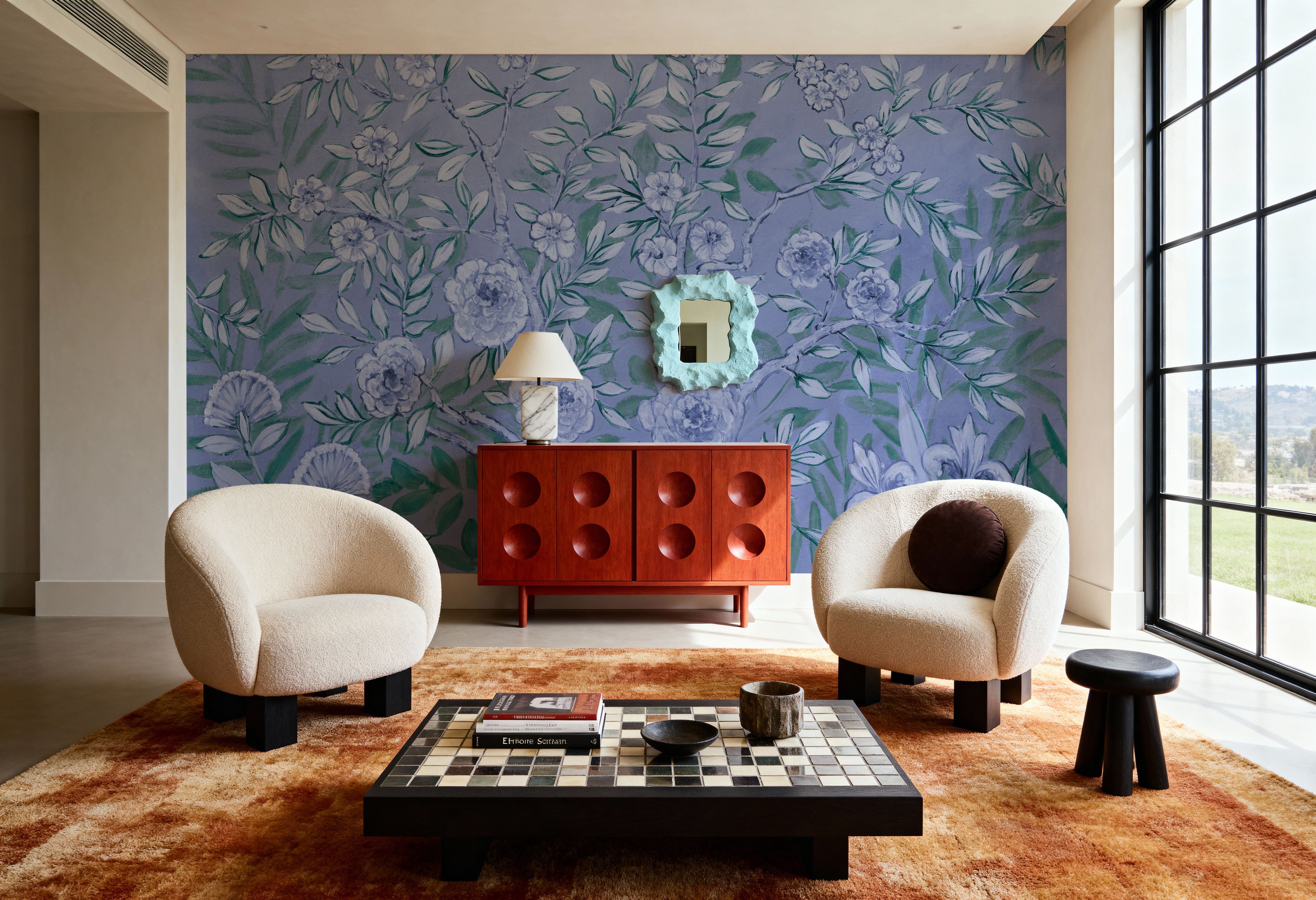 French Garden Blue Green