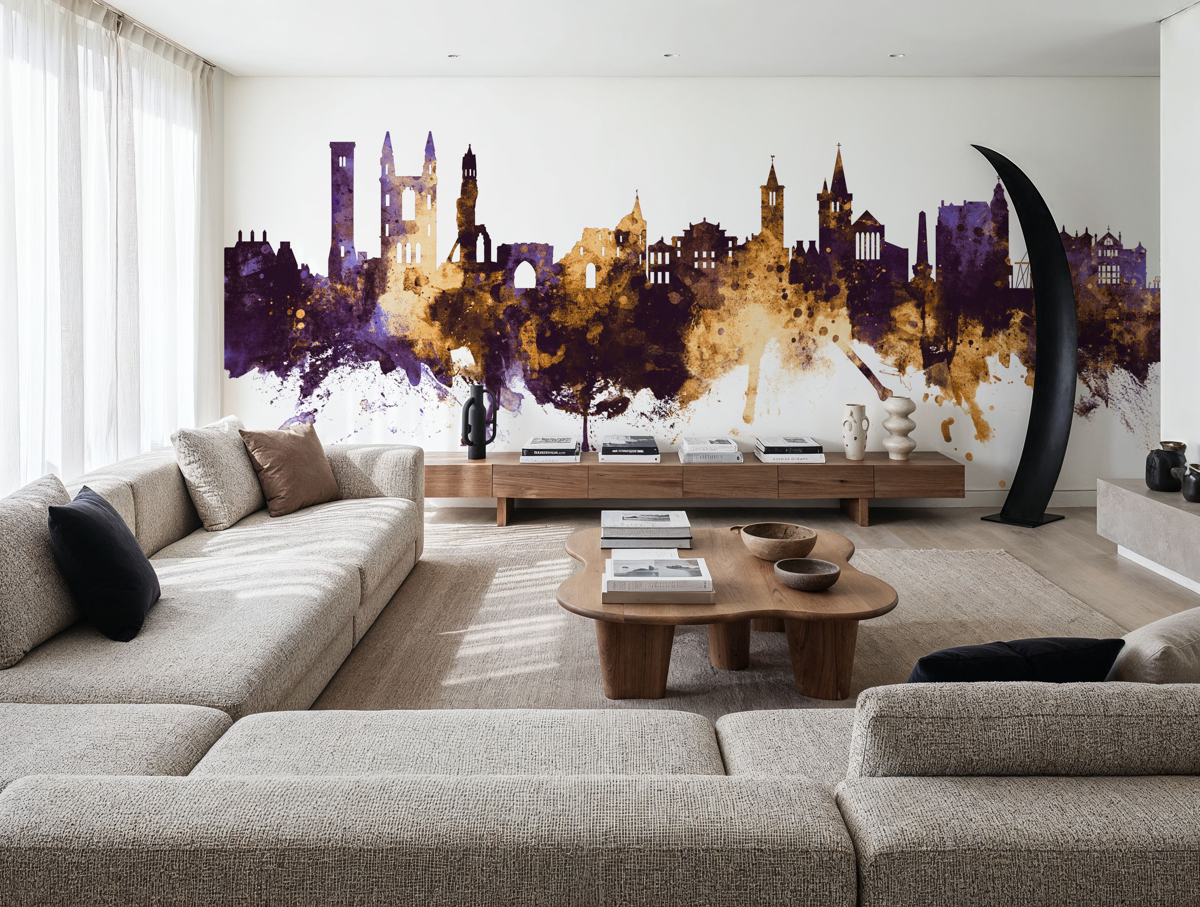 At Andrews Scotland Skyline Purple & Gold