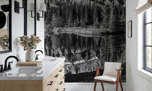 Mirror in Banff BW