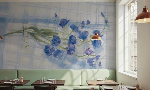 Sweet Pea on Linen
