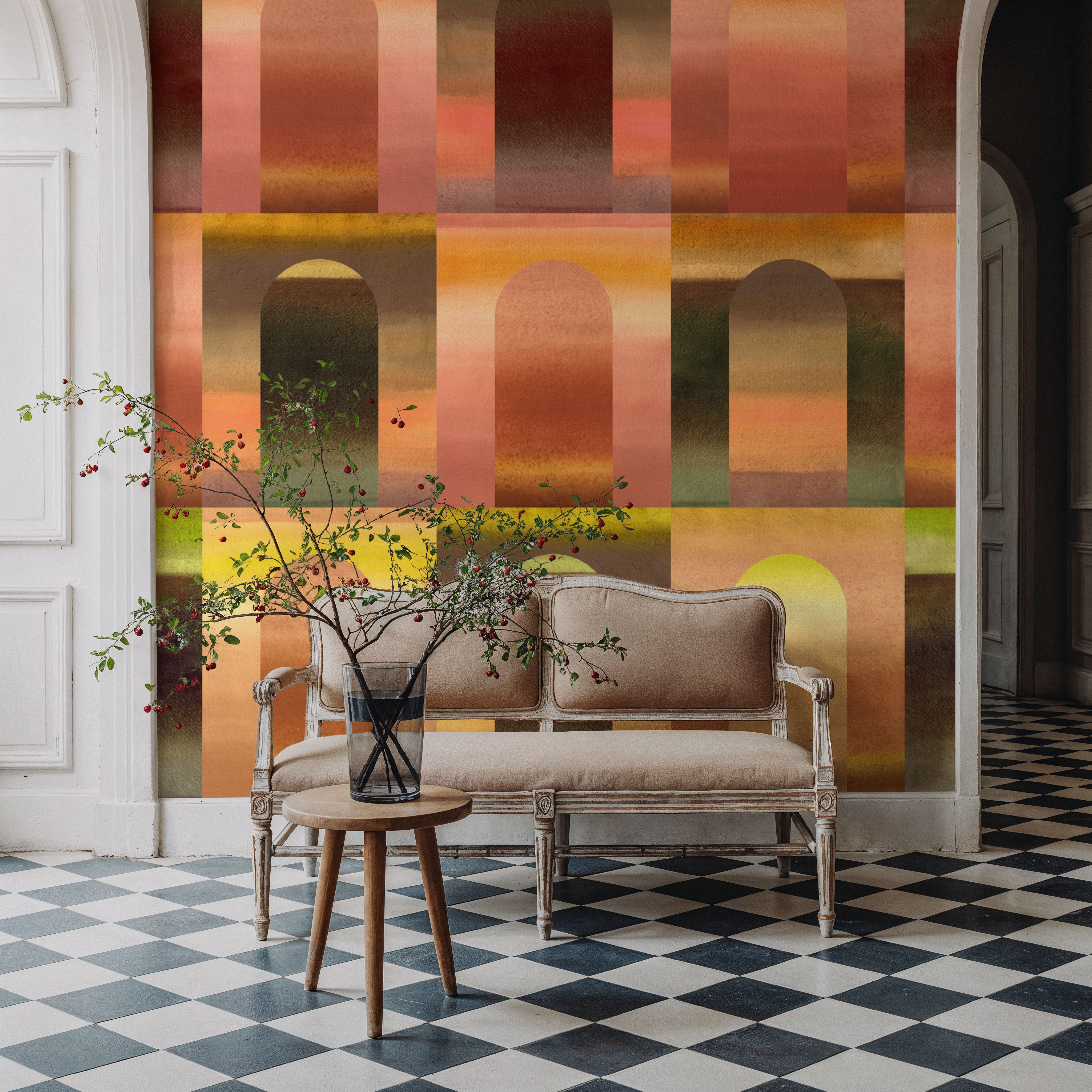 Arched Wall,  Yellow