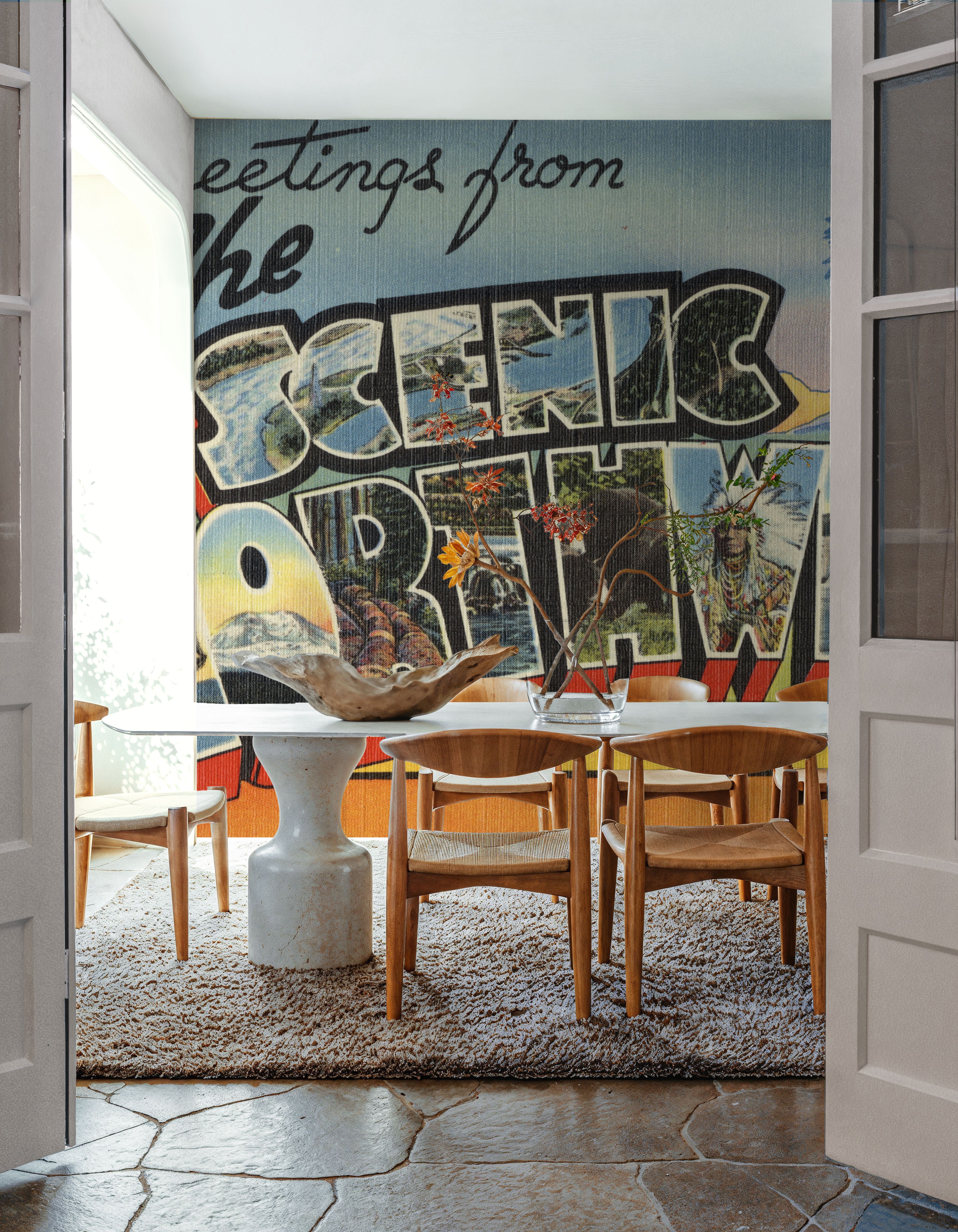 Greetings from the Scenic Northwest - Screenprint Postcard