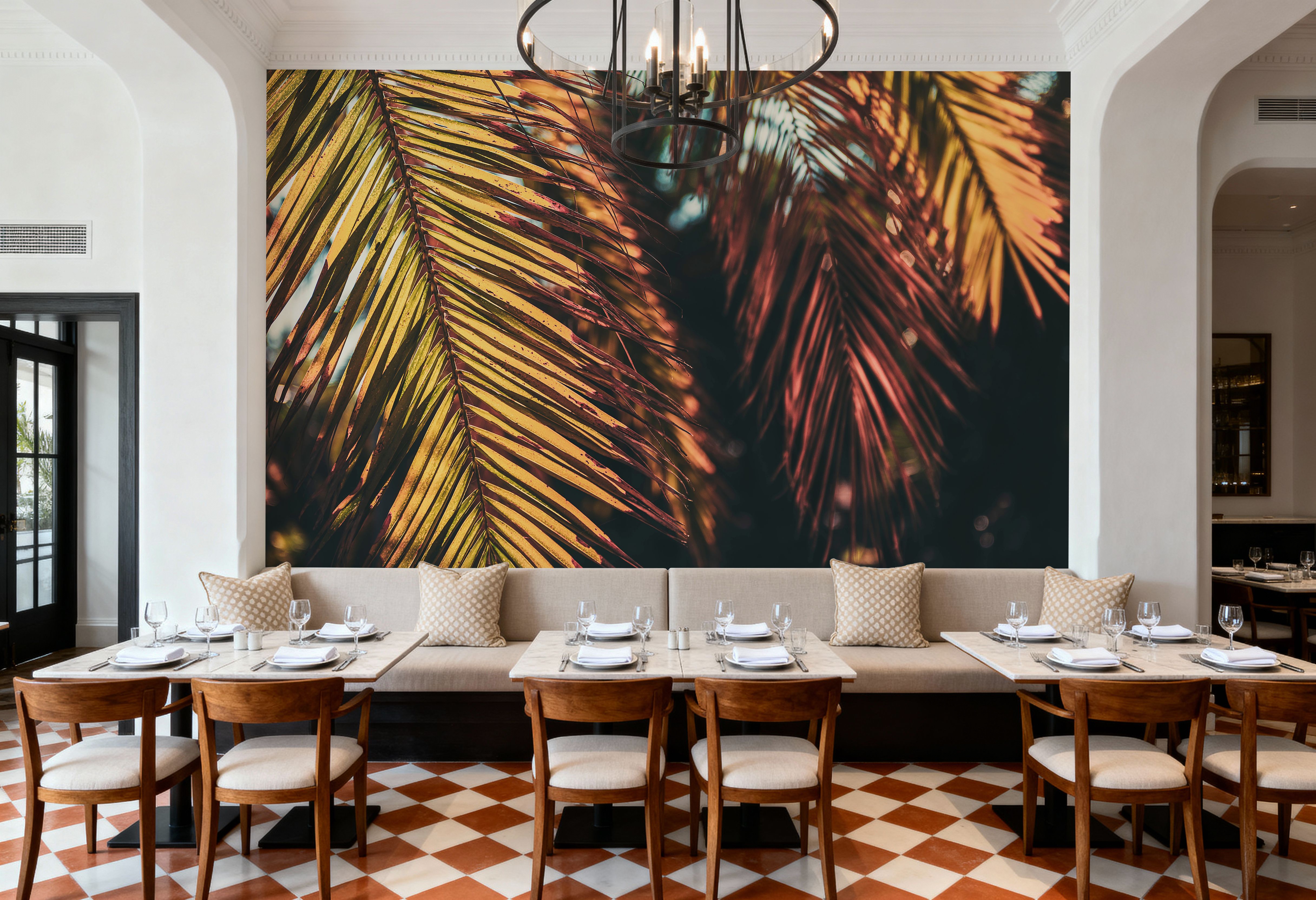 Old Palm Leaves , Behang