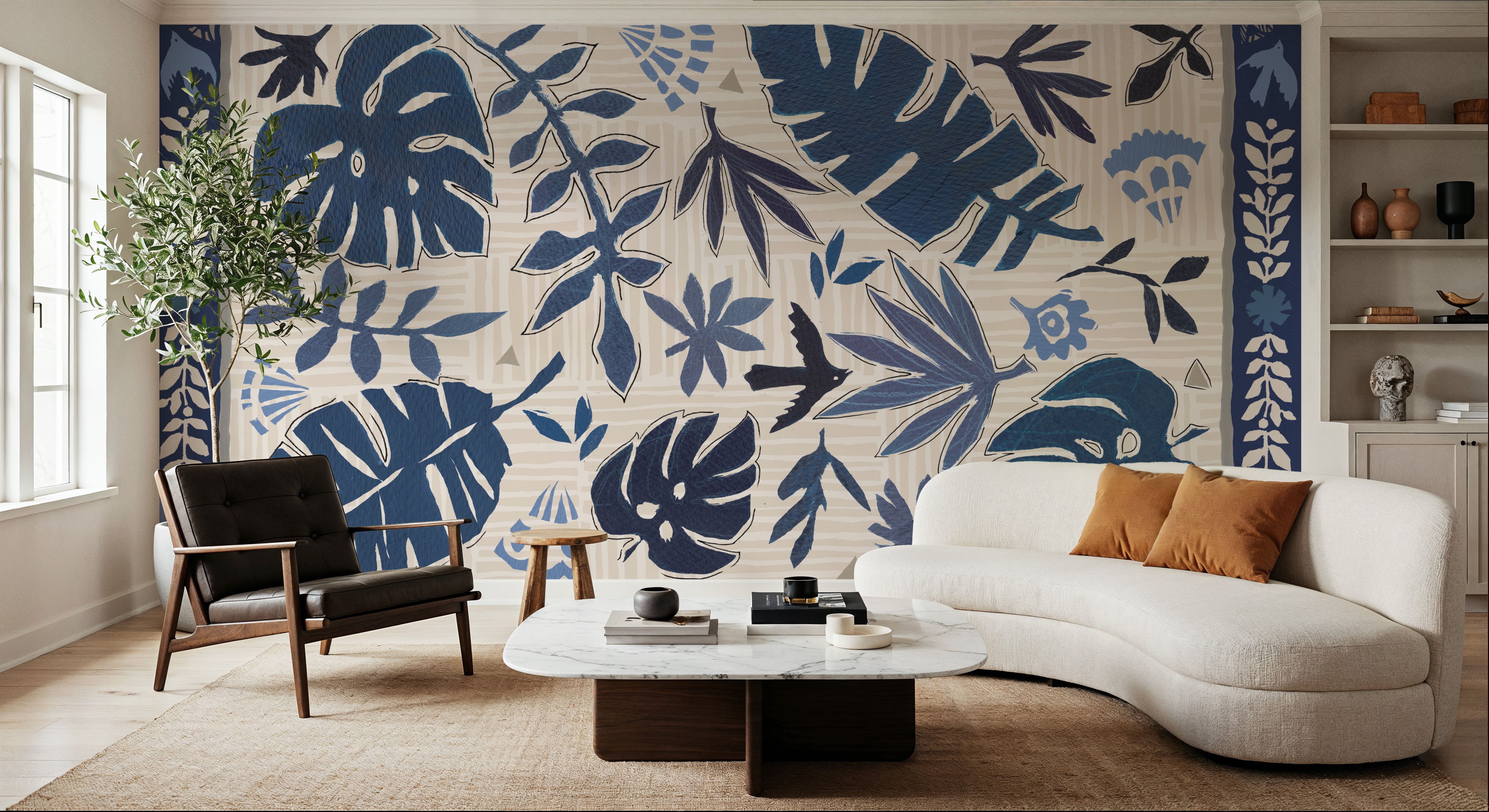 Desert Flair Blue, Wallpaper