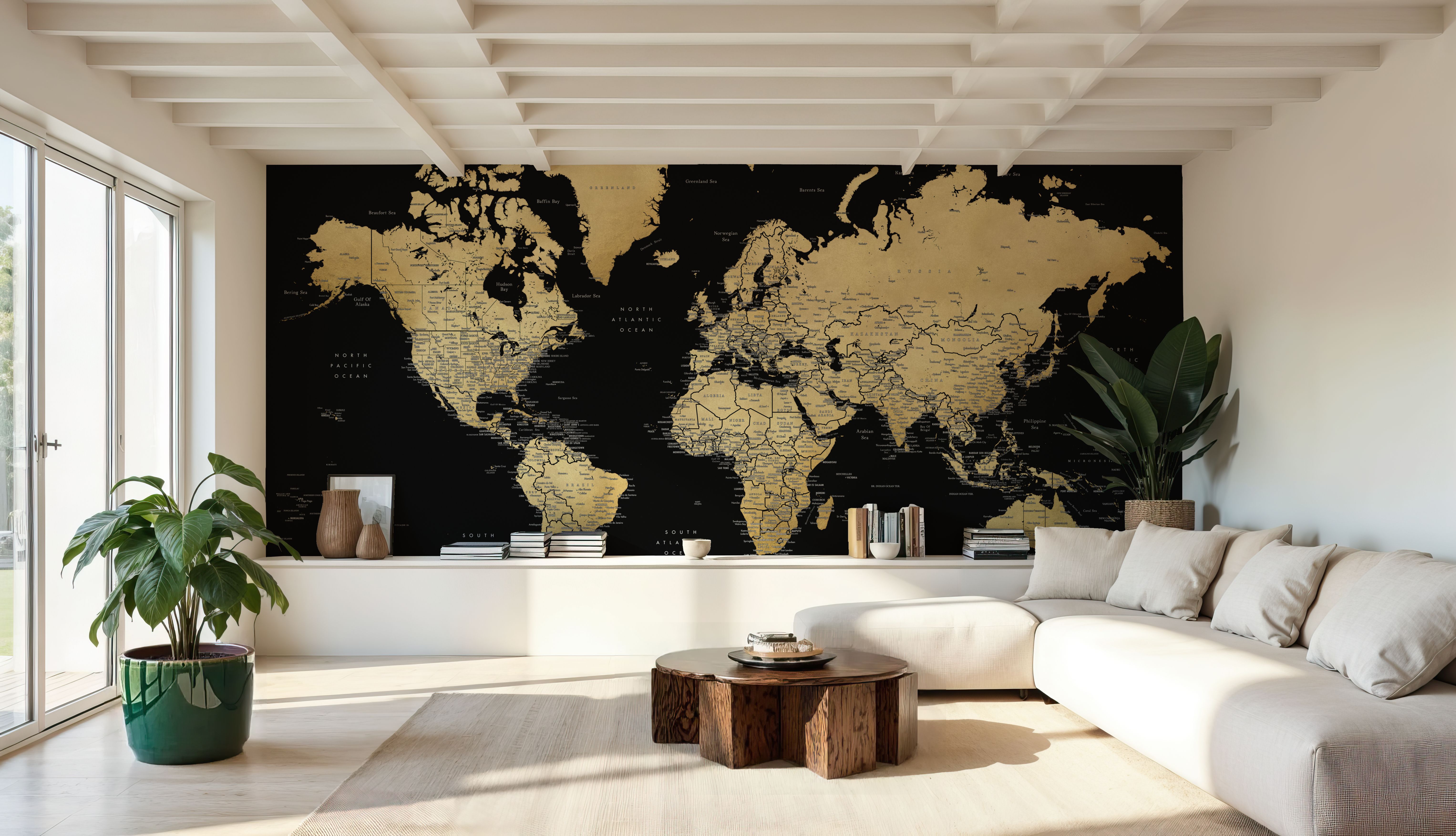 World Map Cities - Eleni