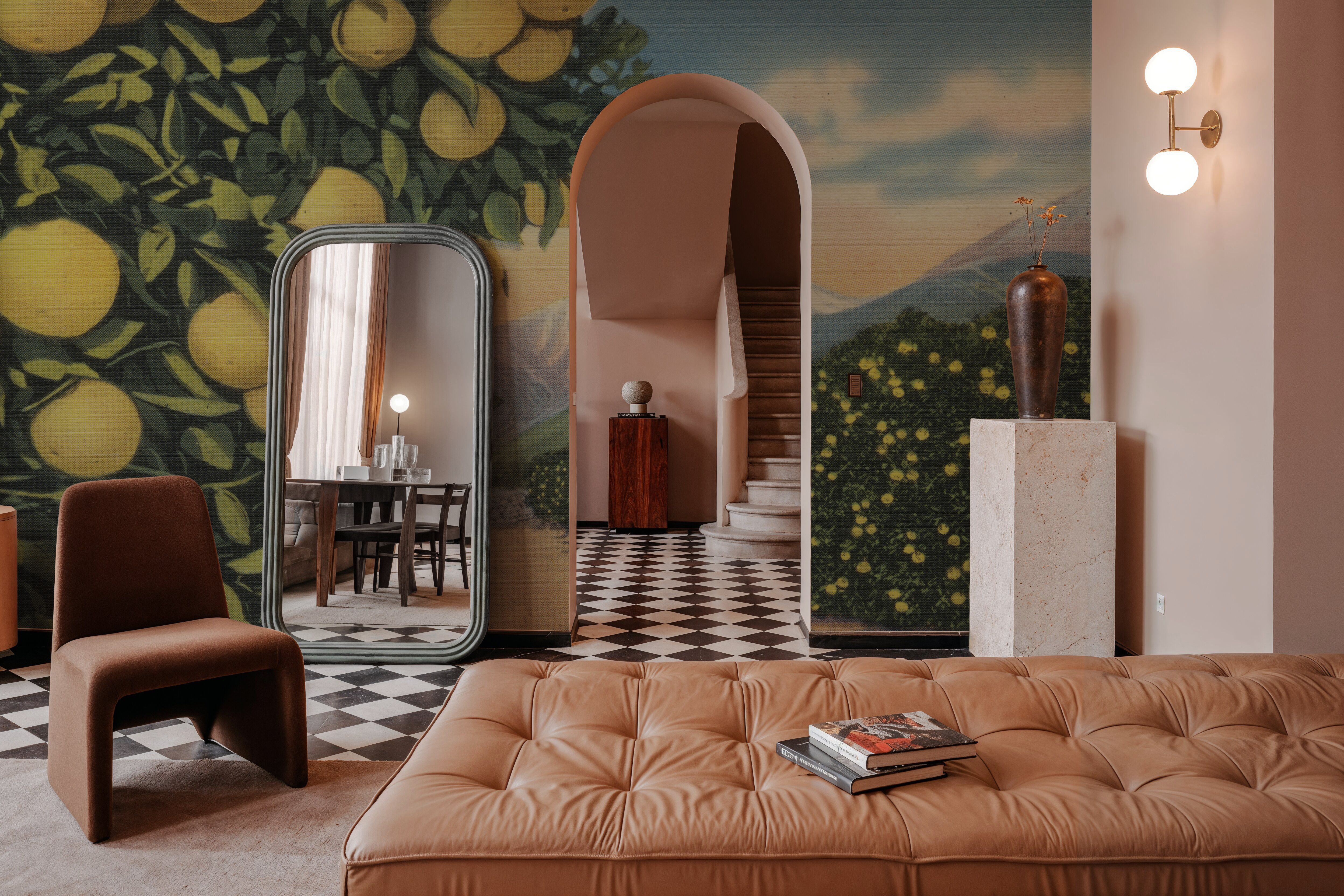 Greetings from Grapefruits - Screenprint Postcard, Wallpaper