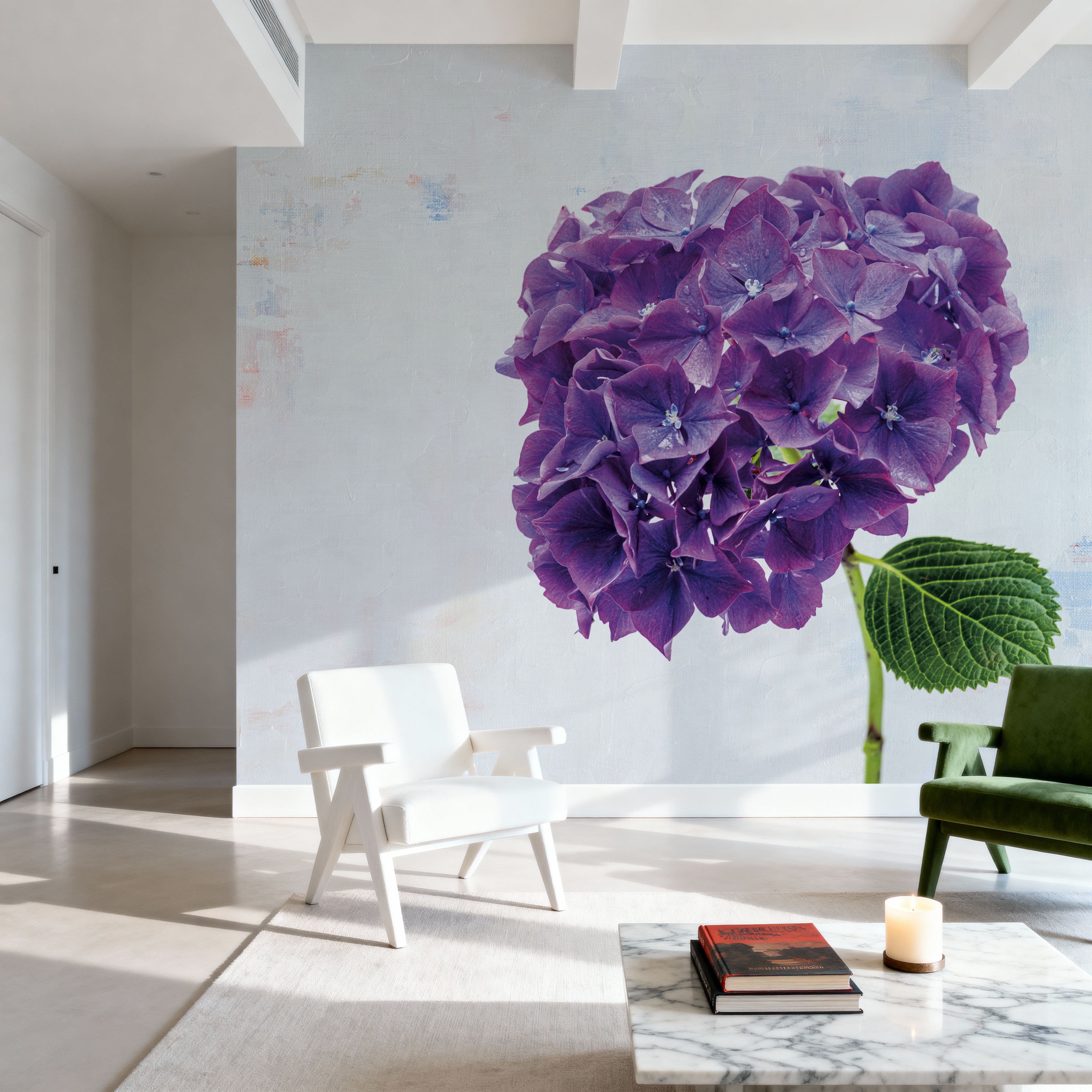 Bright Purple Hydrangea