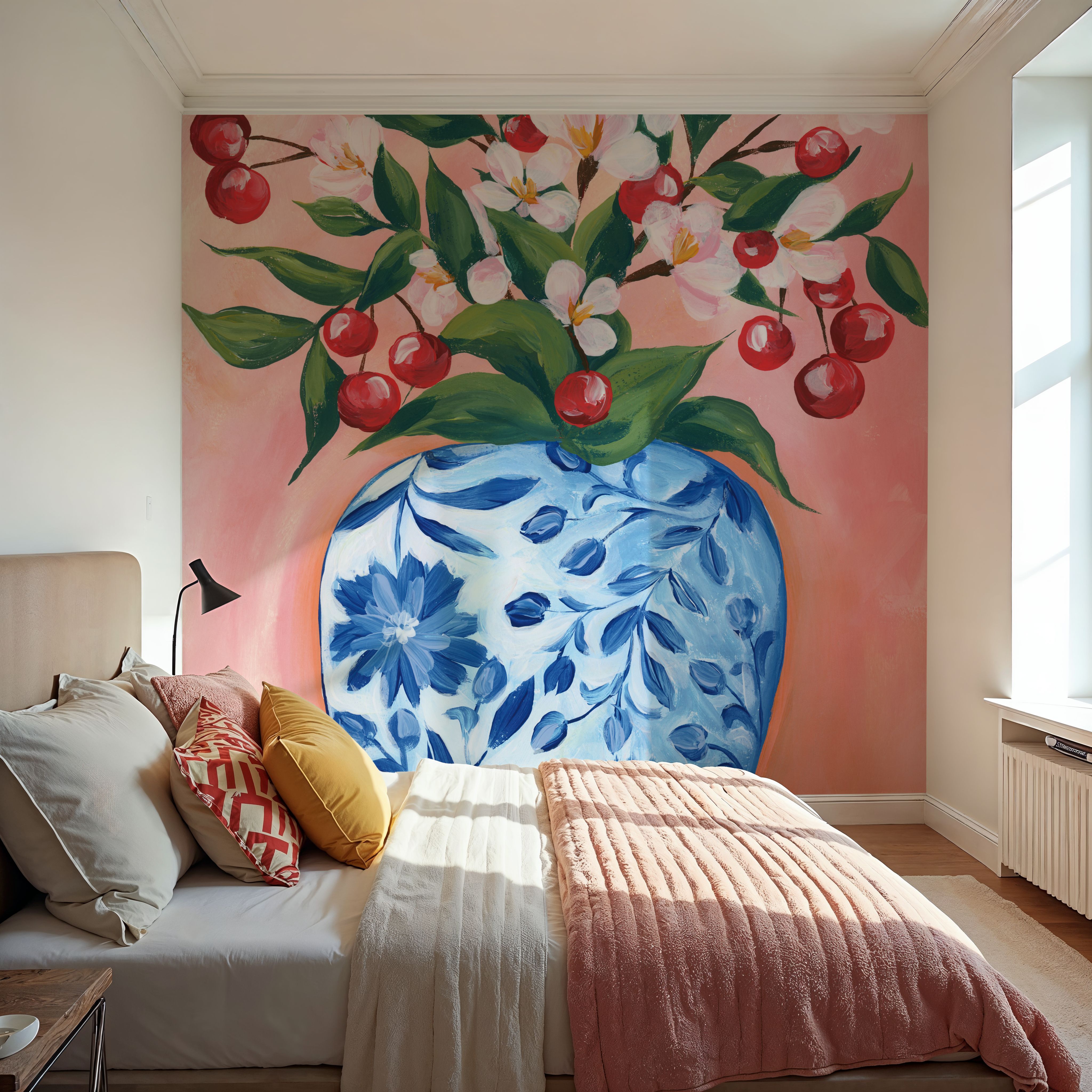 Blooming Cherry Vase