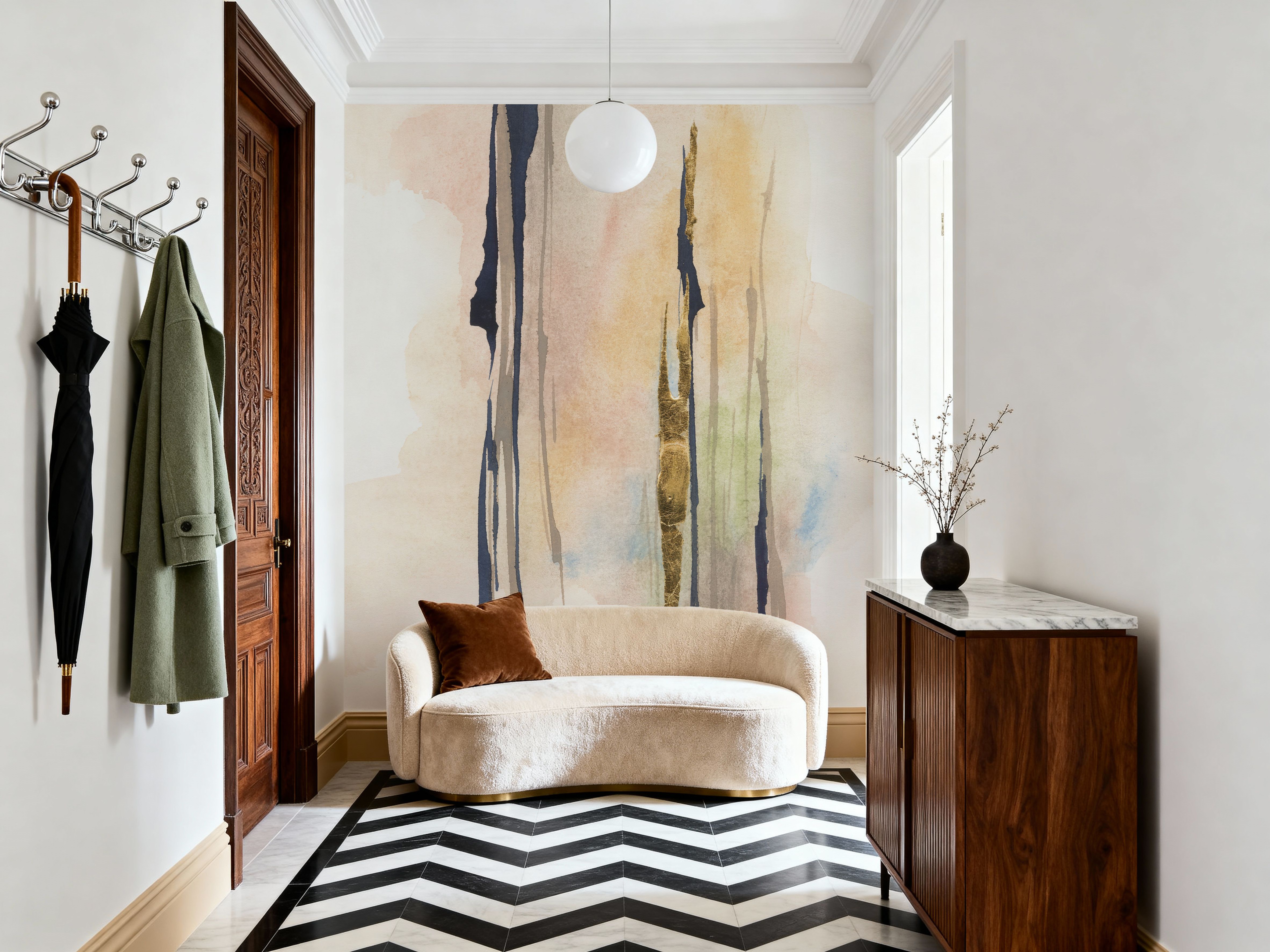 Black and Pastel I