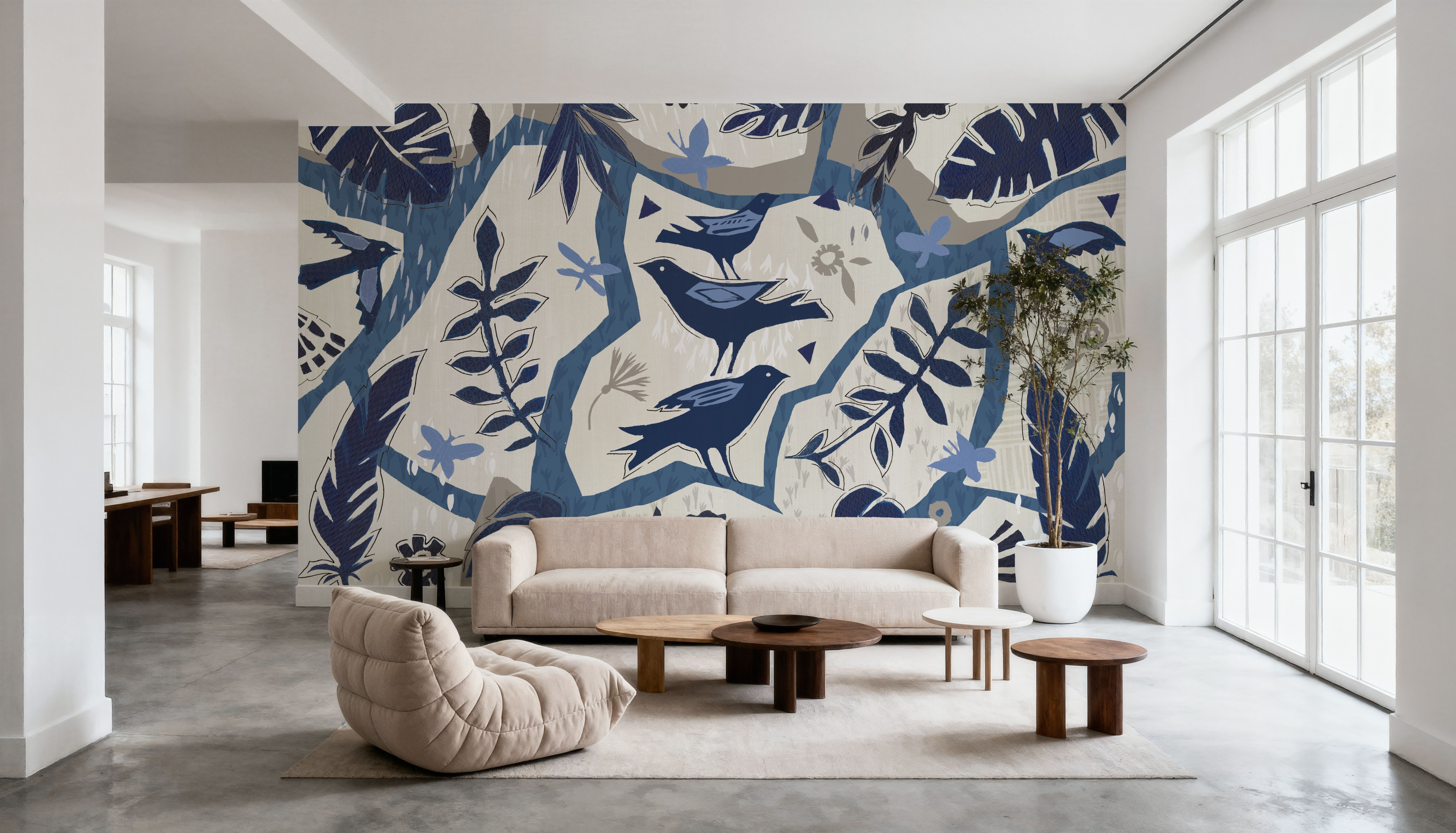 Desert Flair Blue Circle