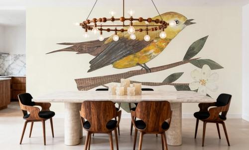 Yellow Paper Bird
