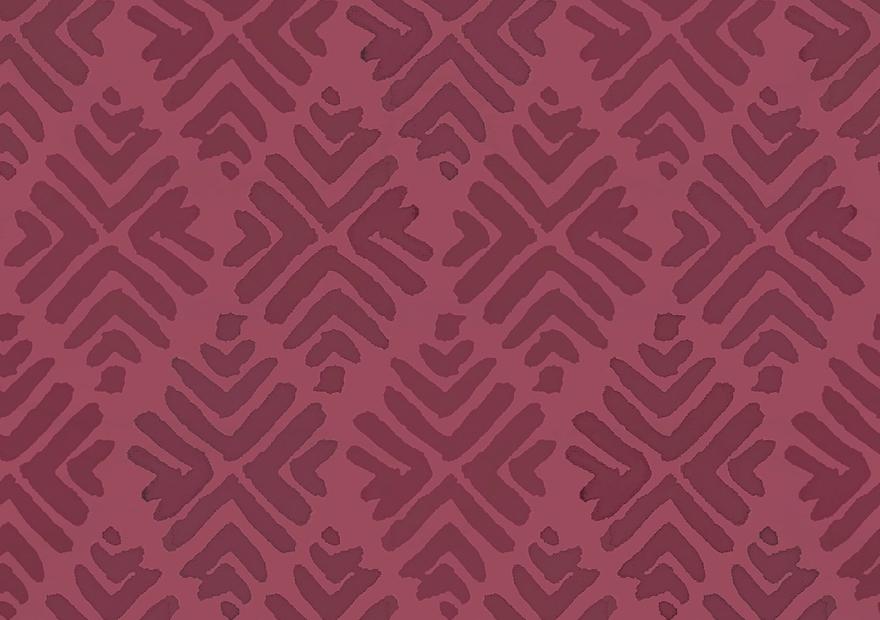 Bohemian Leaves Burgundy