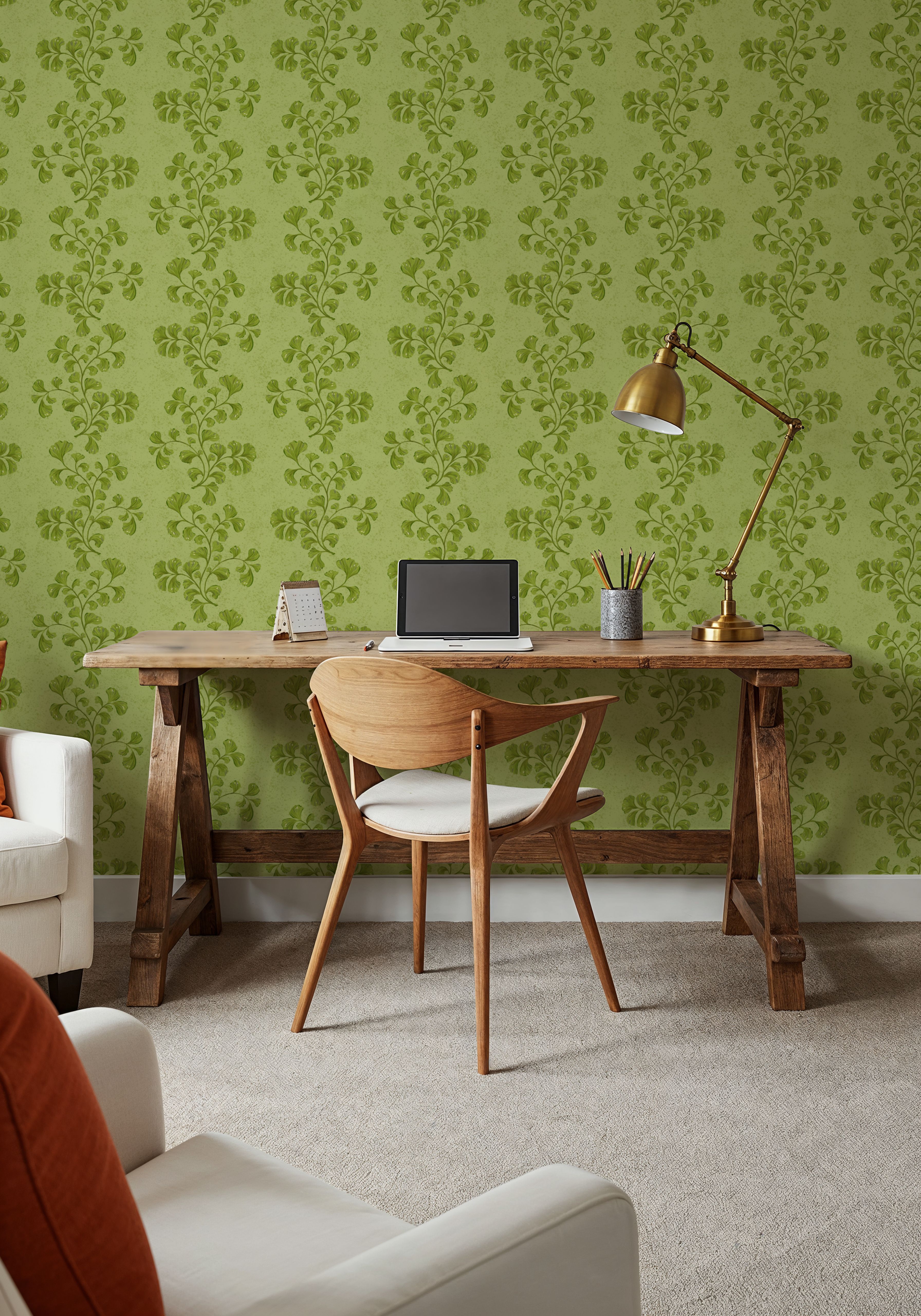 Fern Stripes, Lime Green