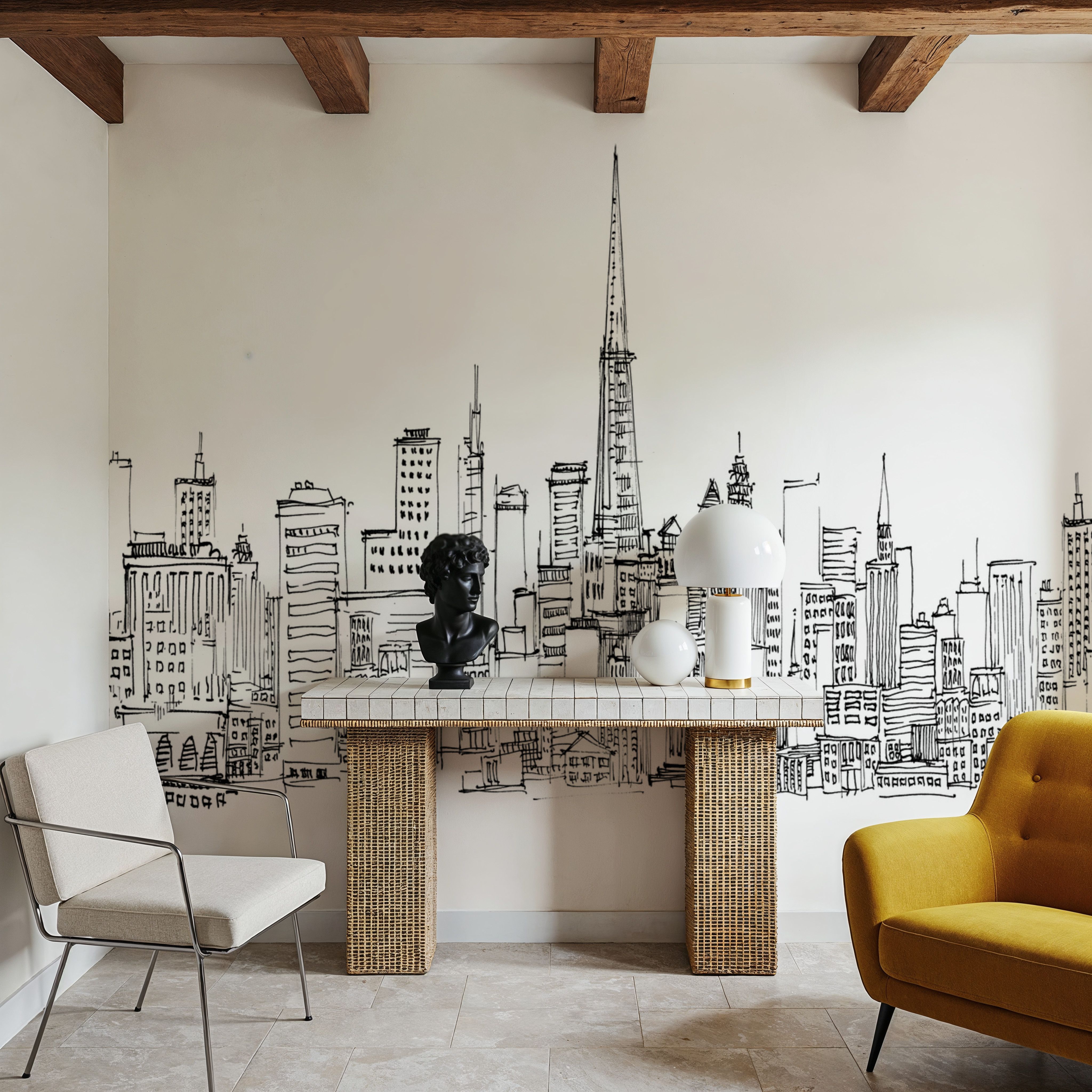 Draw San Francisco Skyline