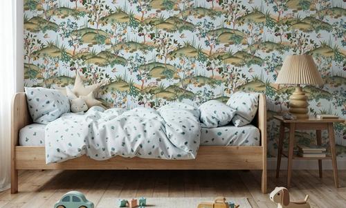 Orchard Reverie Pattern, Sky Blue