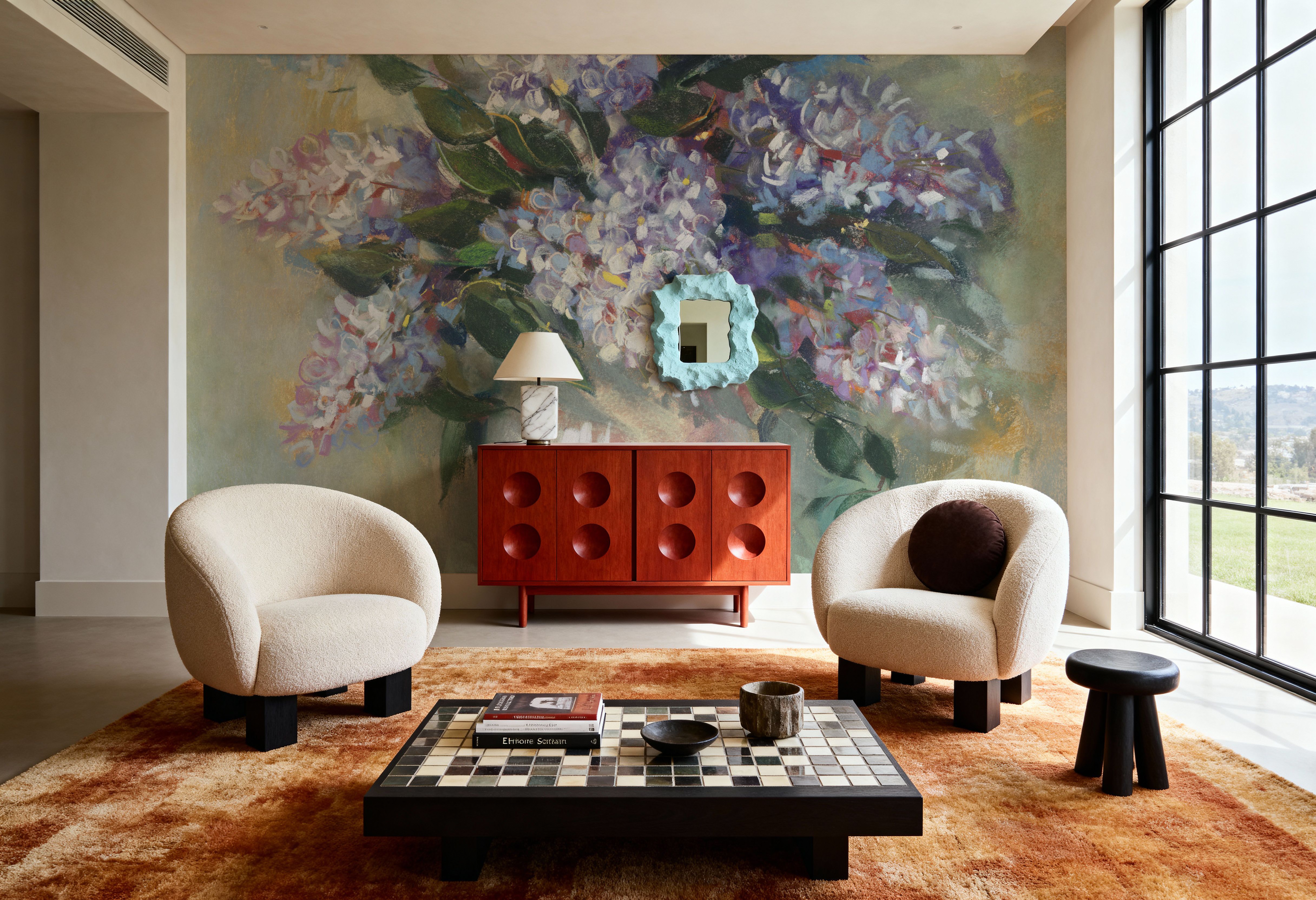 Lilacs for Kathy, Papel pintado